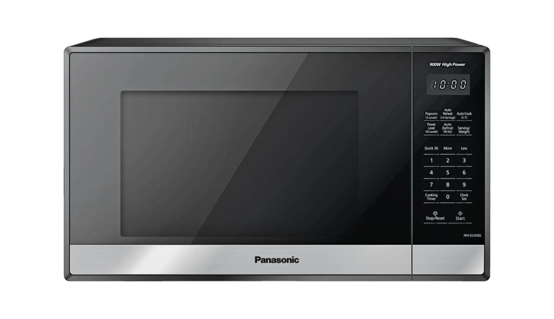 Panasonic NN-SG458S Countertop Microwave, 0.9-cu.ft., Black & Stainless Steel