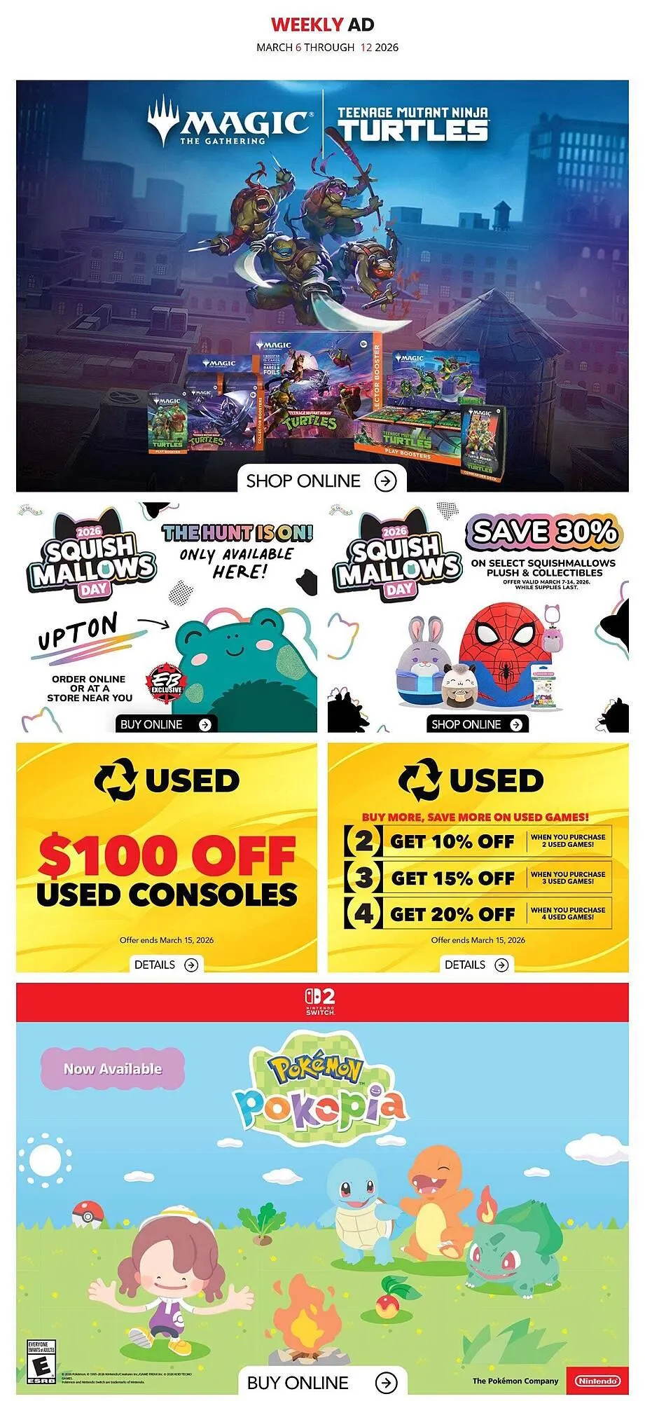 EB Games flyer from March 6 to March 13 2026 - flyer page 1