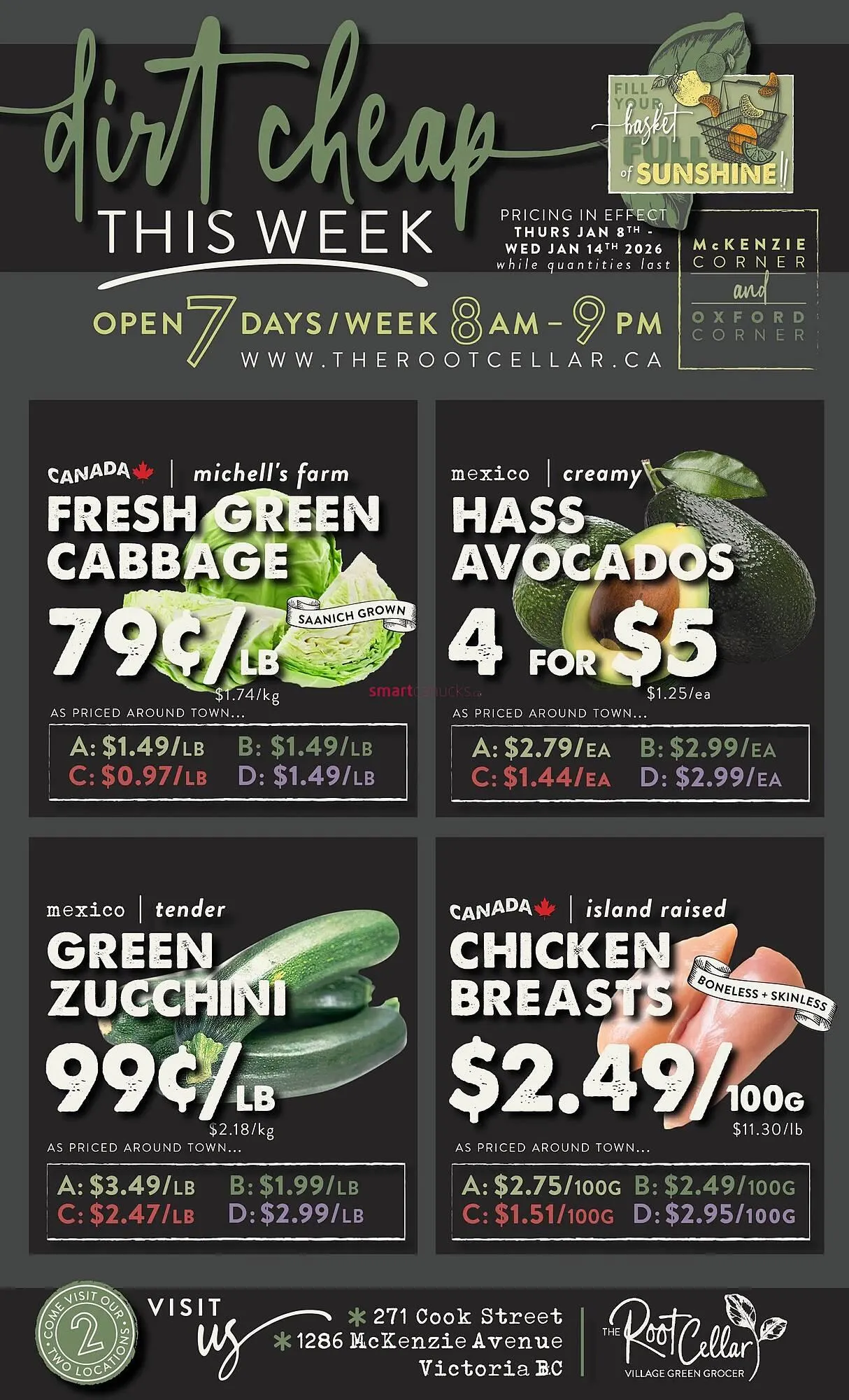 The Root Cellar flyer from January 8 to January 14 2026 - flyer page 1