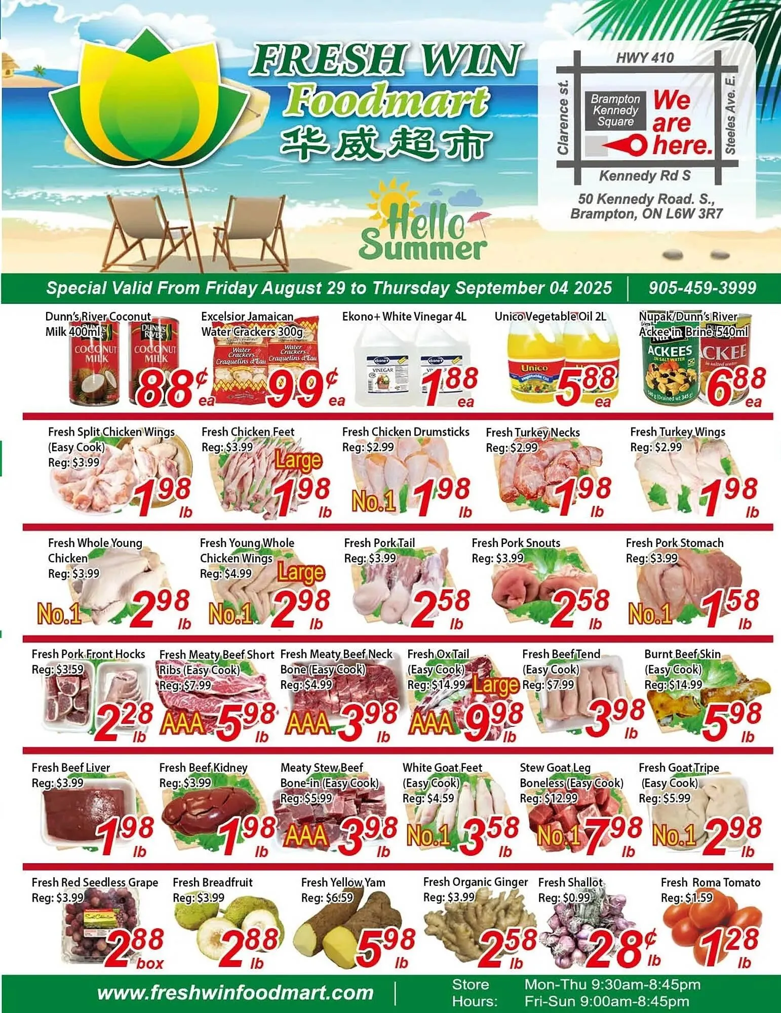 Fresh Win Foodmart flyer from August 29 to September 4 2025 - flyer page 1