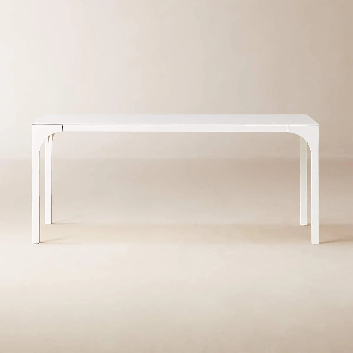 Aqua Virgo Rectangular White Dining Table 72"