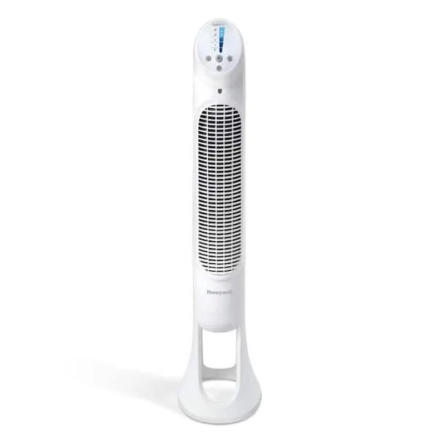 Honeywell QuietSet® Whole Room Oscillating Tower Fan, 5-Speed, White, 40-in
