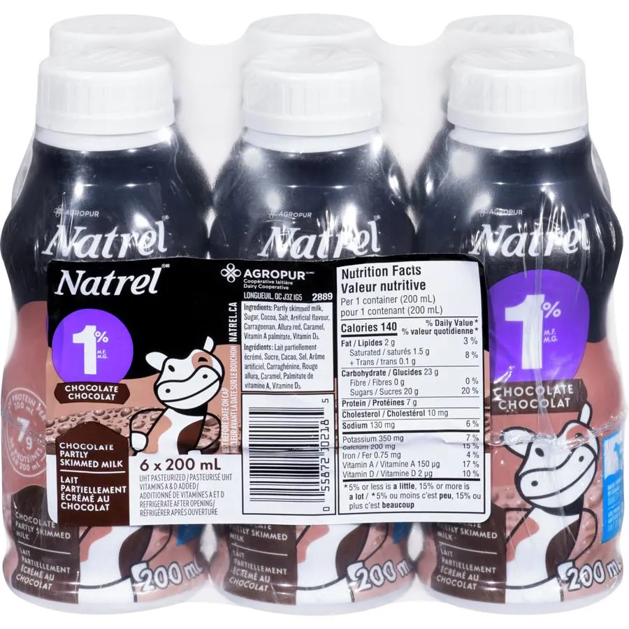 Lait au chocolat 1 %