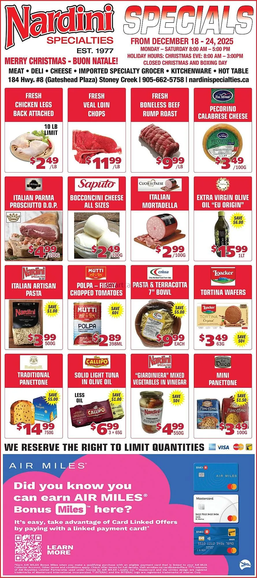 Nardini Specialties flyer from December 18 to December 24 2025 - flyer page 1