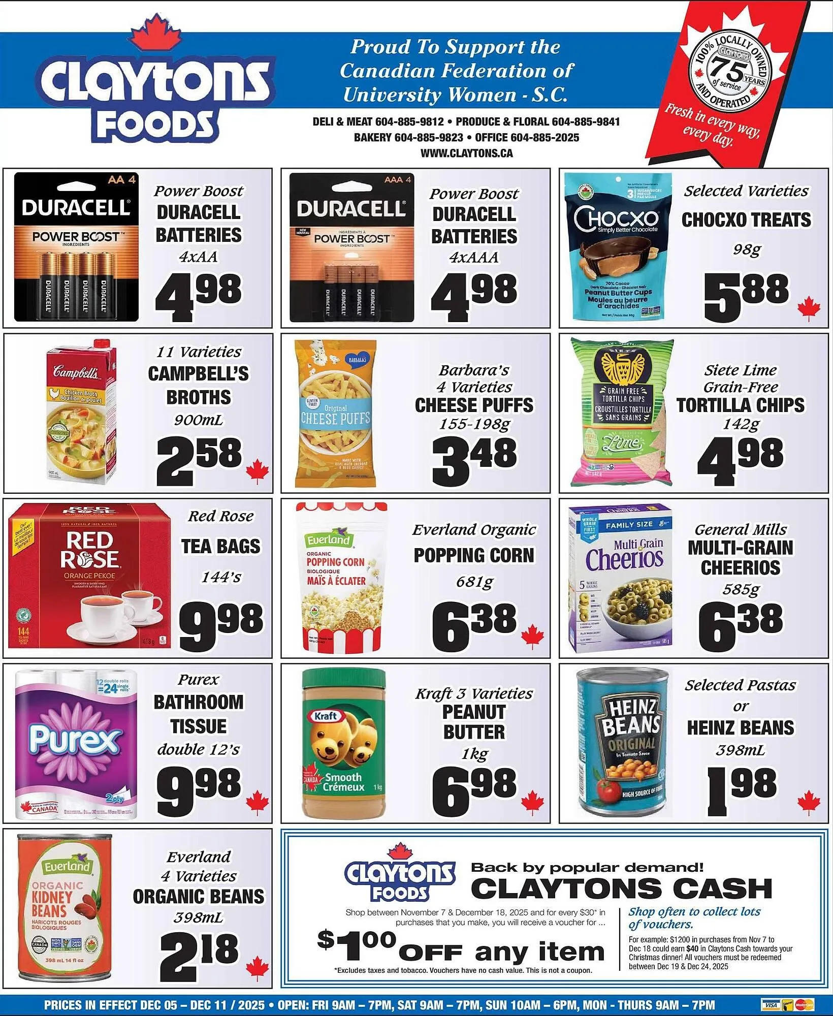 Claytons Heritage Market flyer from December 5 to December 11 2025 - flyer page 4