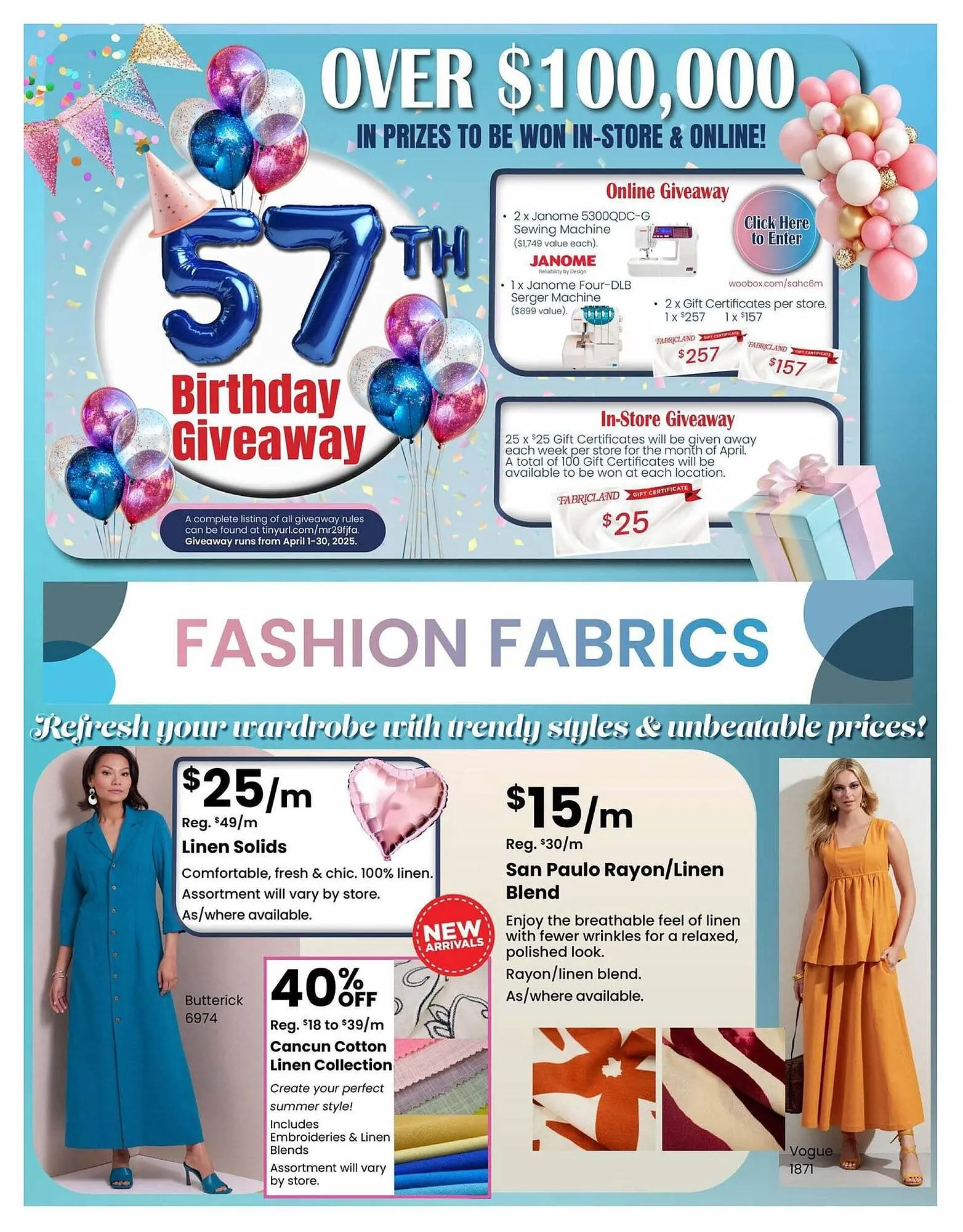 Fabricland flyer from April 2 to April 9 2025 - flyer page 2