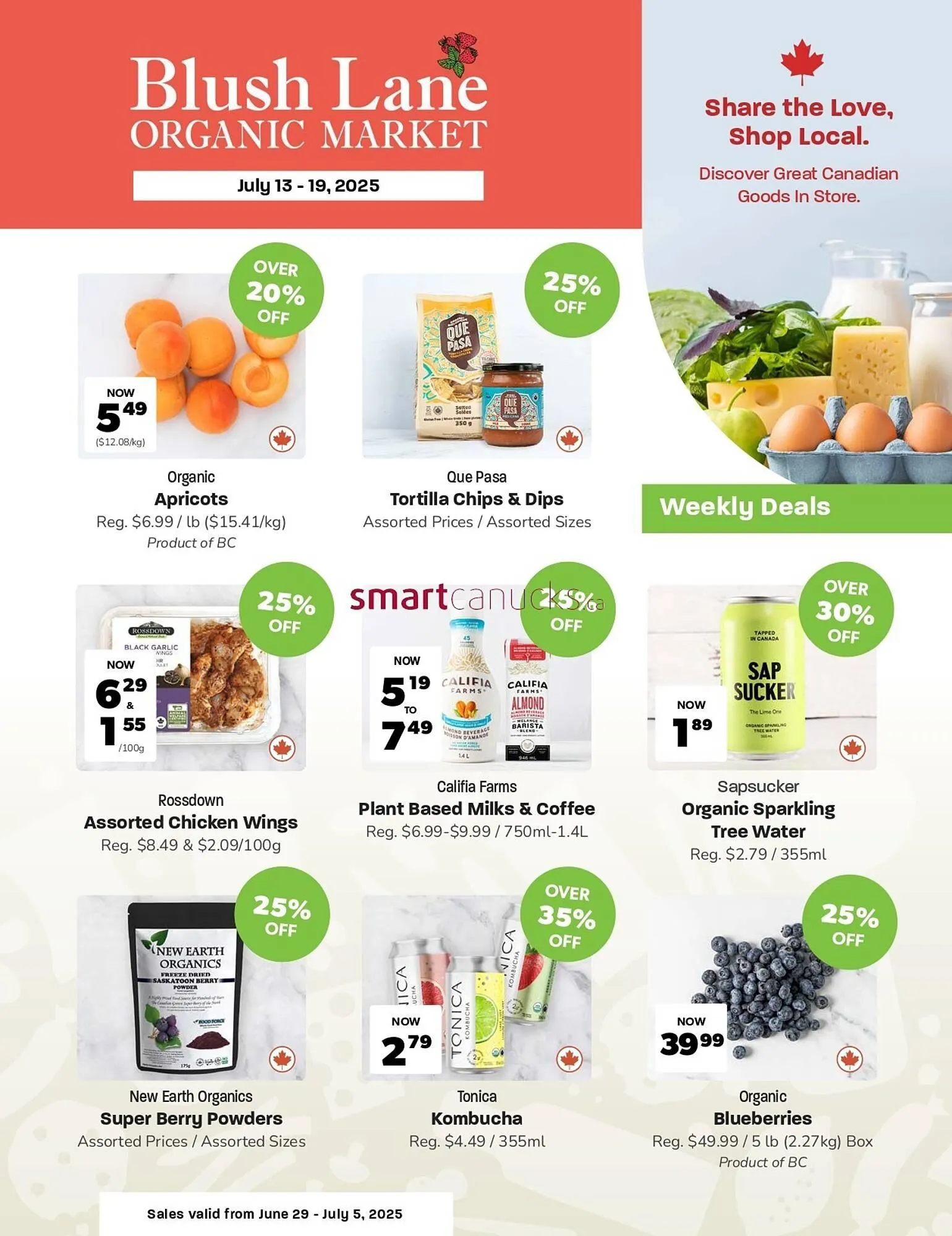 Blush Lane Organics flyer - 1