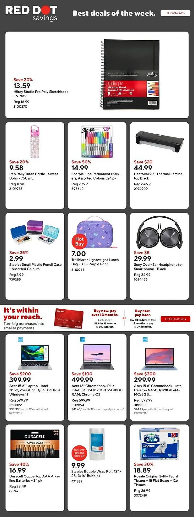 Staples flyer from July 25 to August 1 2025 - flyer page 2