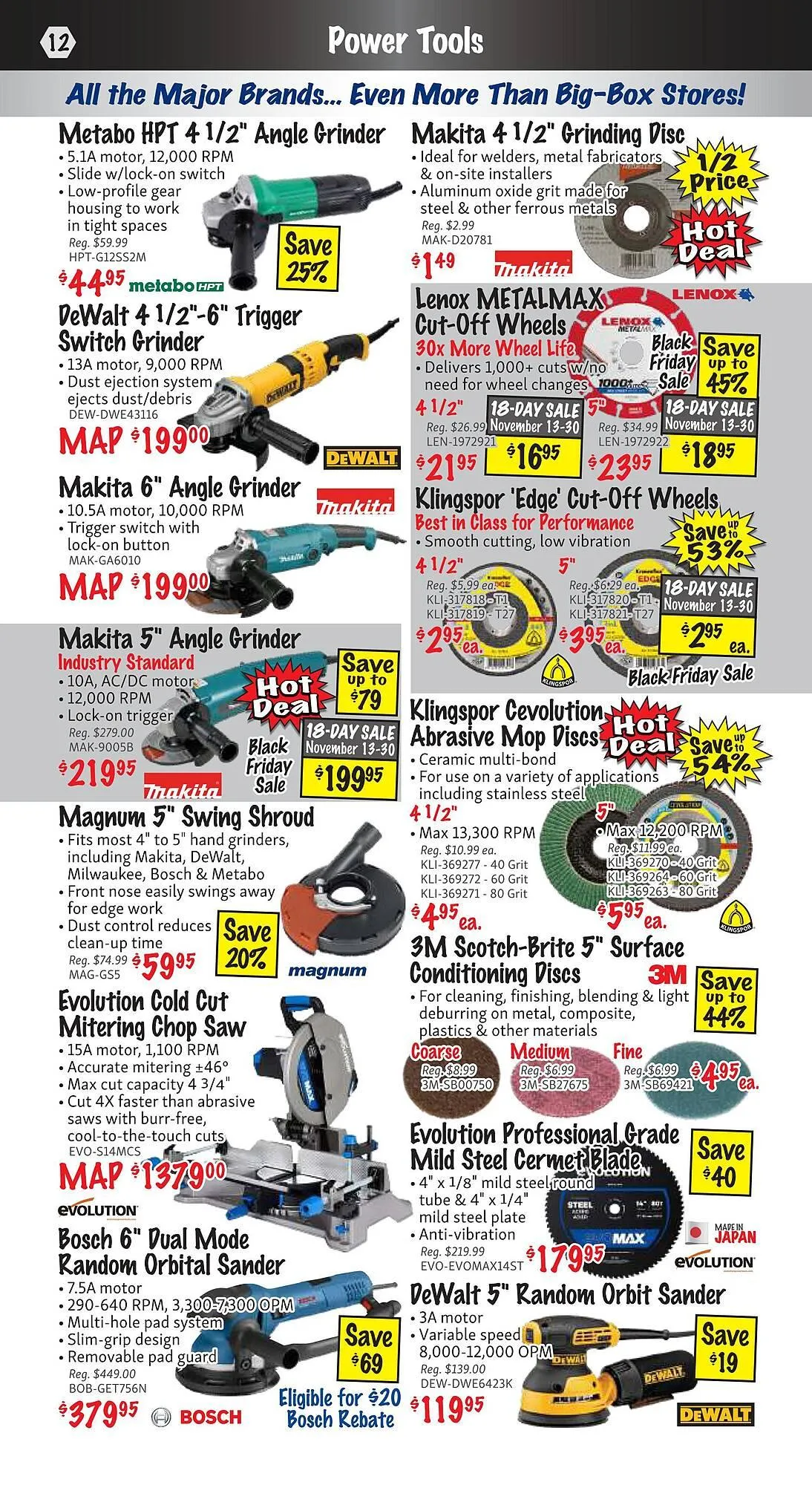 KMS Tools flyer from November 1 to November 30 2025 - flyer page 12