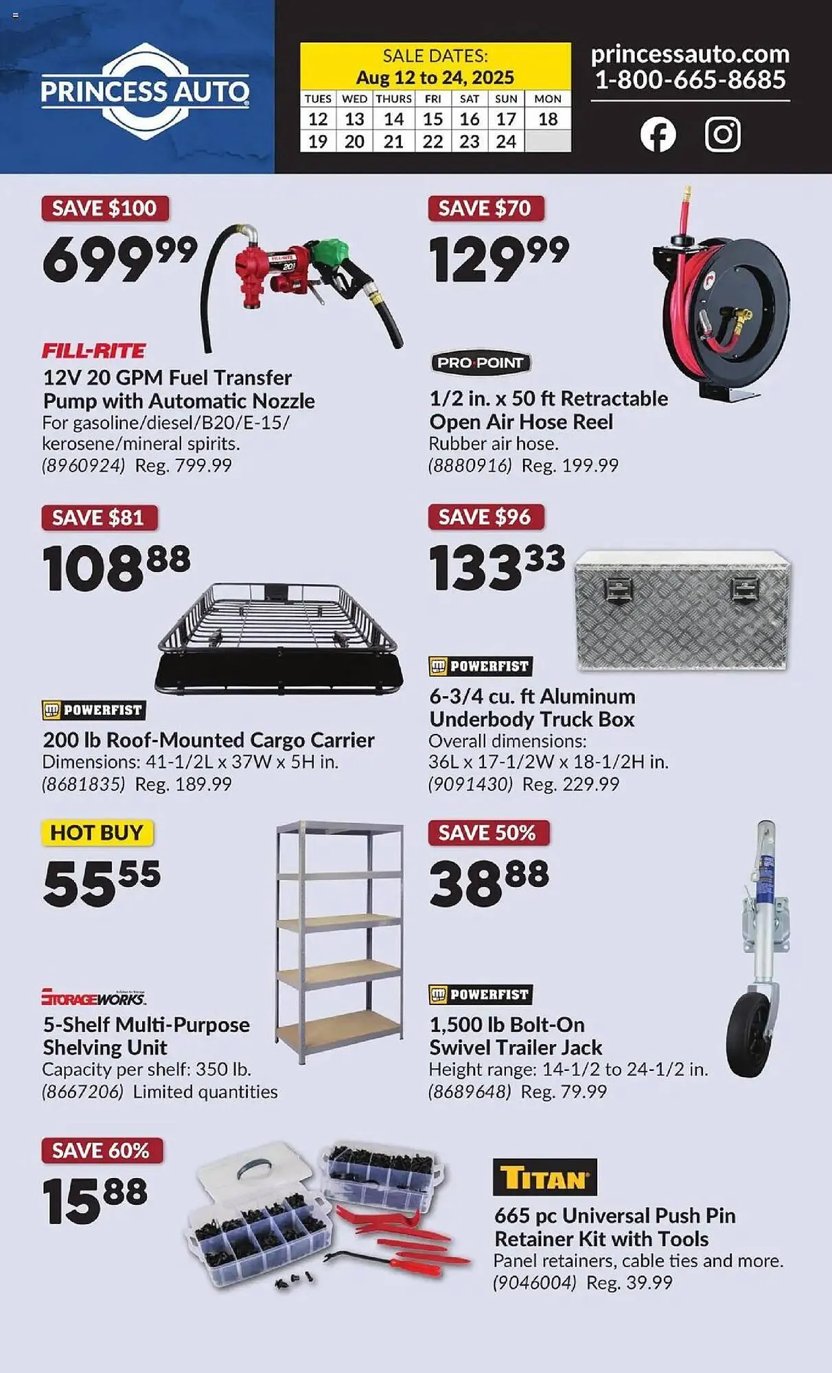 Princess Auto flyer from August 12 to August 25 2025 - flyer page 2