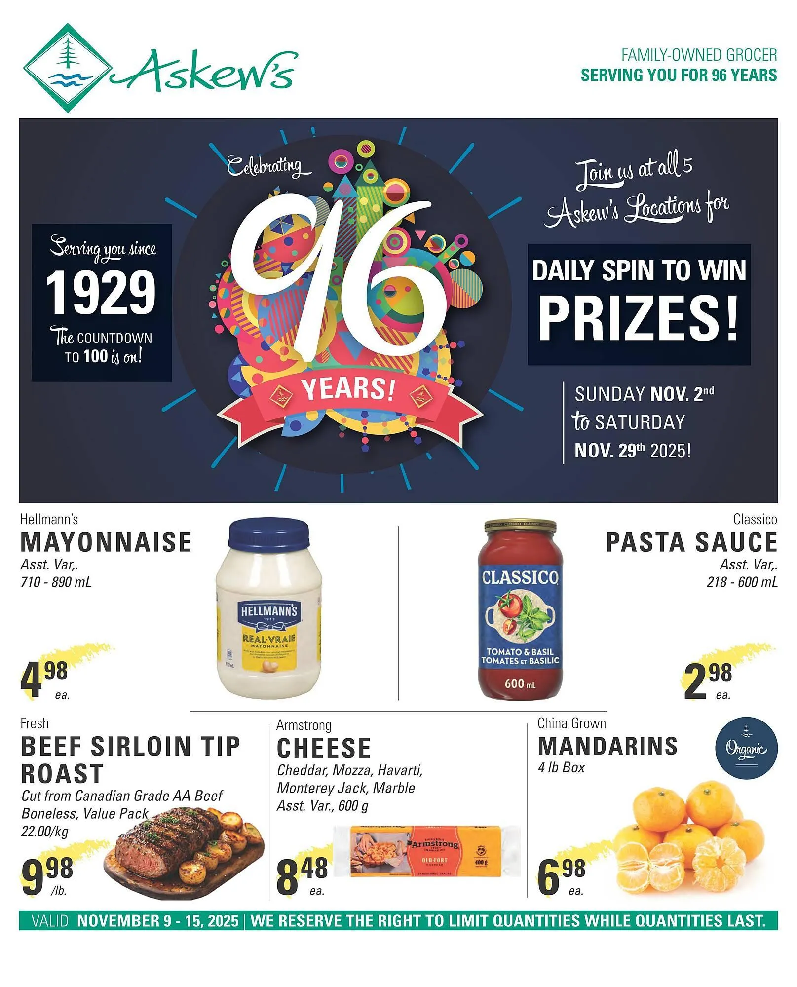 Askews Foods flyer from November 9 to November 22 2025 - flyer page 1