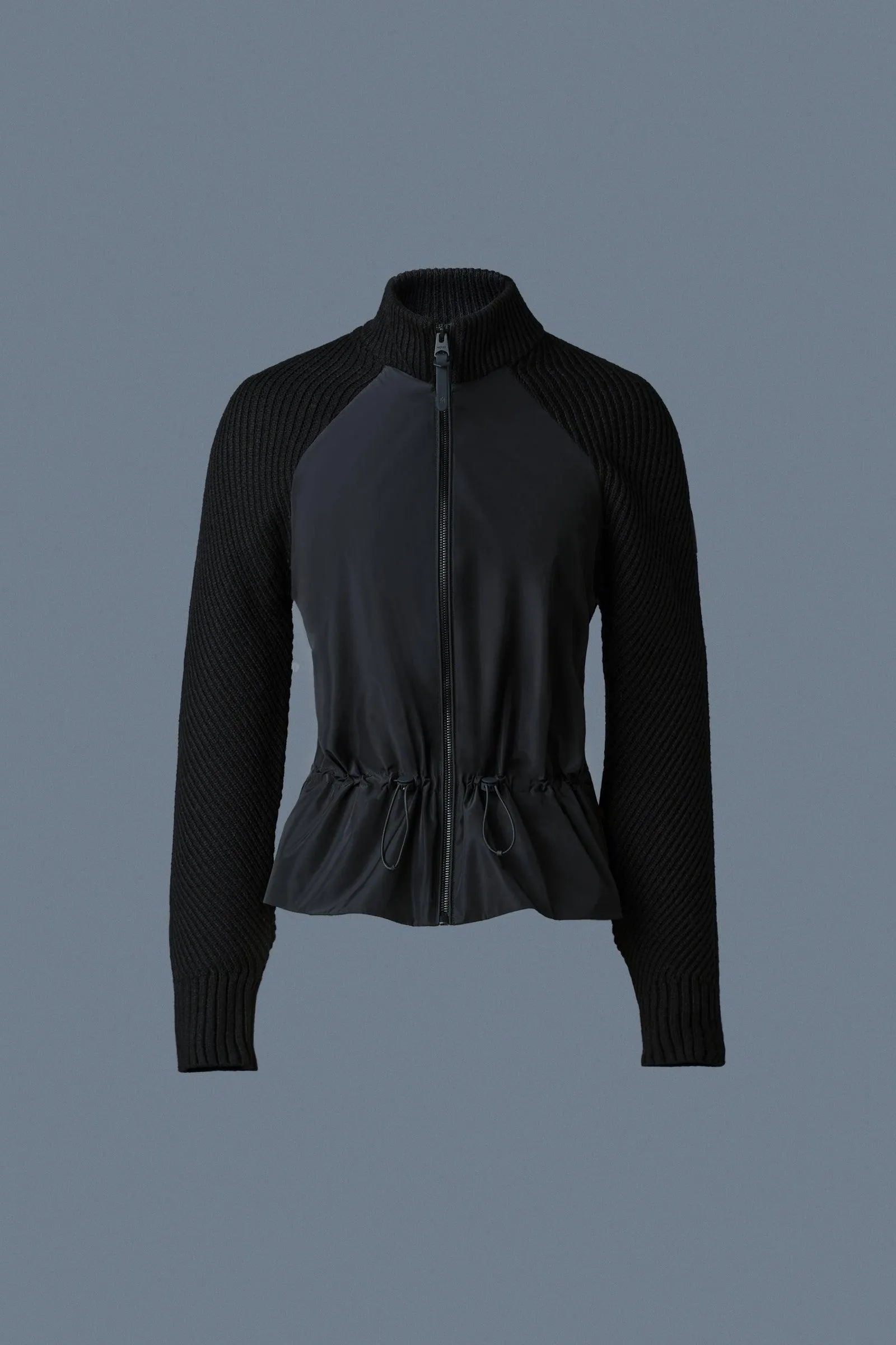 JORANE Mixed Media Zip Jacket