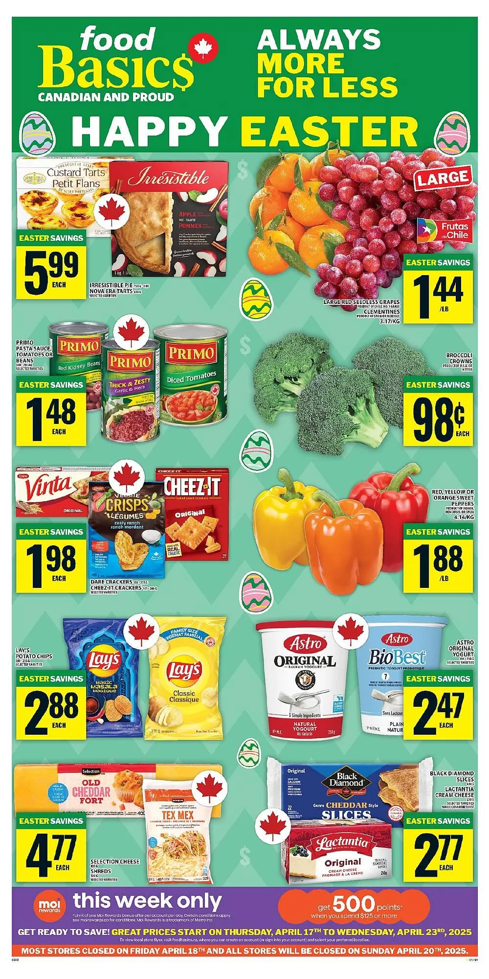 Food Basics flyer from April 17 to April 23 2025 - flyer page 1