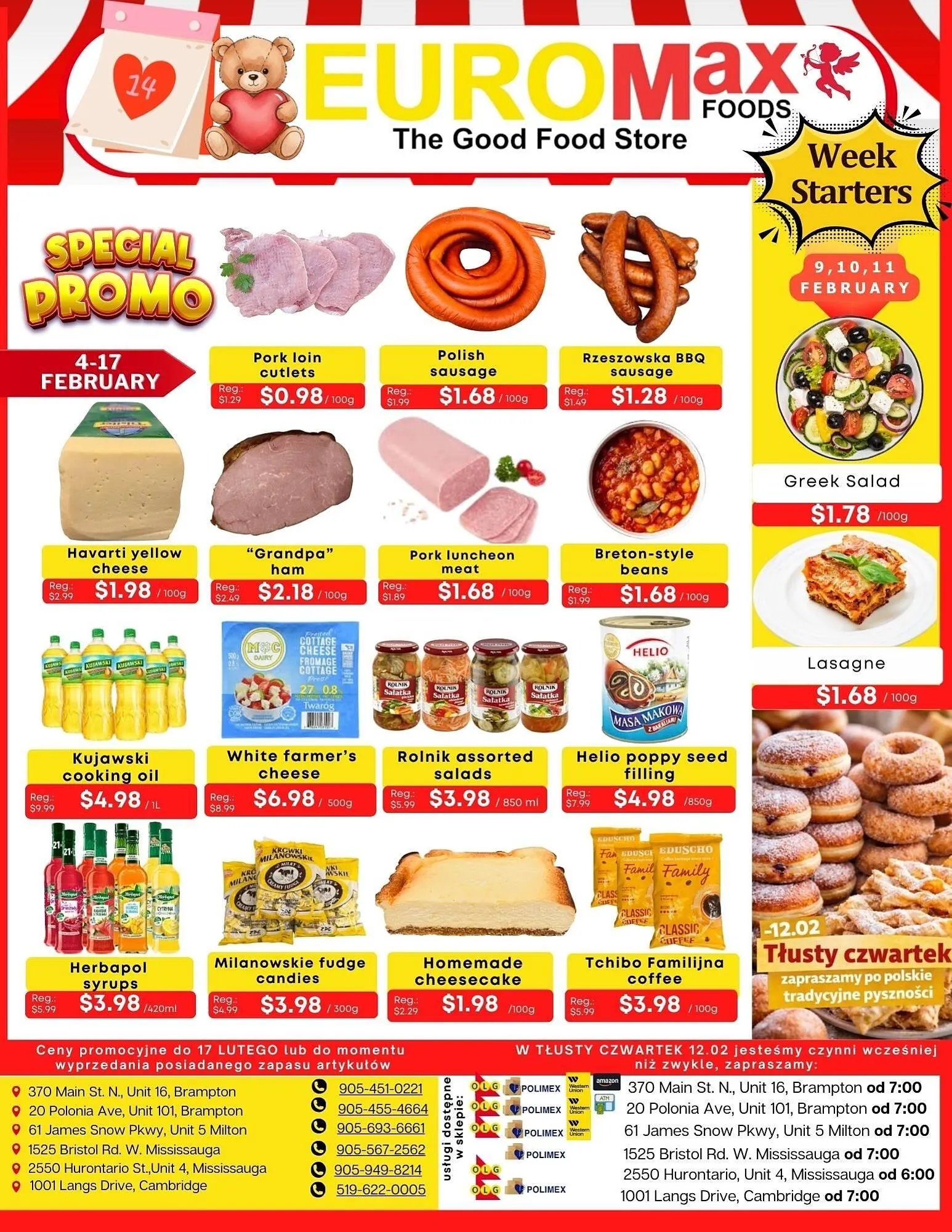 EuroMax Foods flyer from February 4 to February 17 2026 - flyer page 1