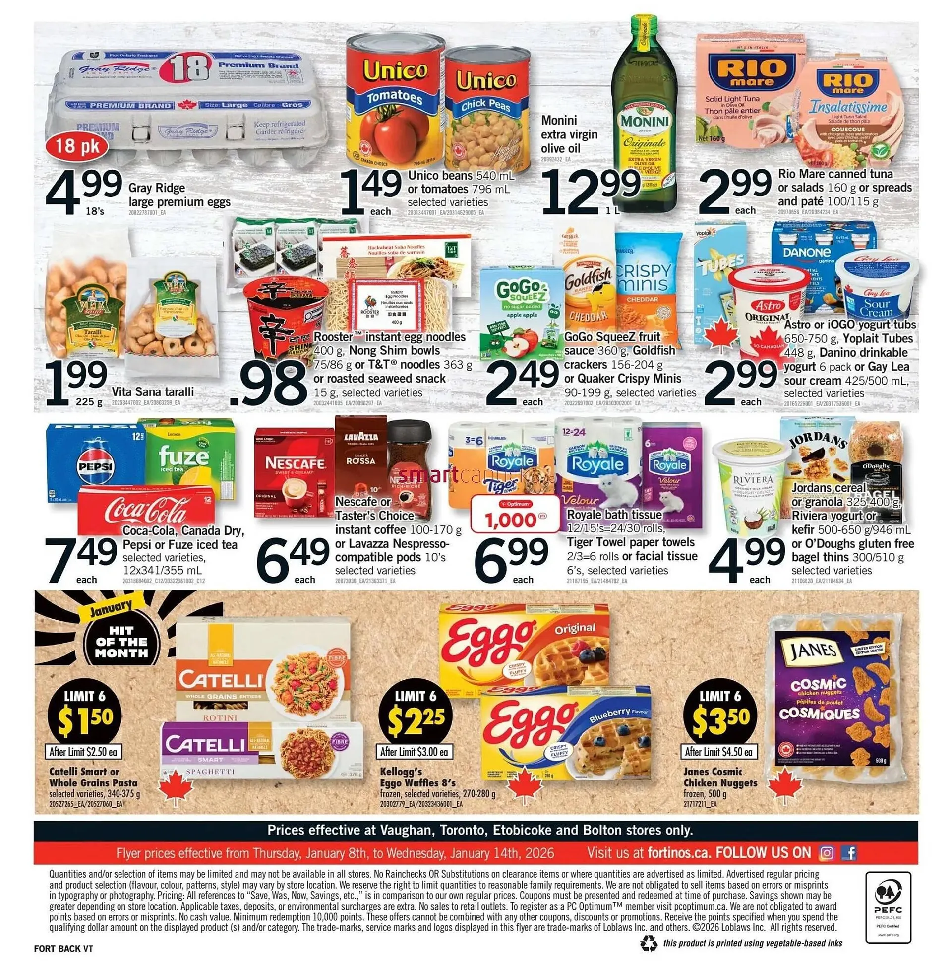 Fortinos flyer from January 8 to January 14 2026 - flyer page 2