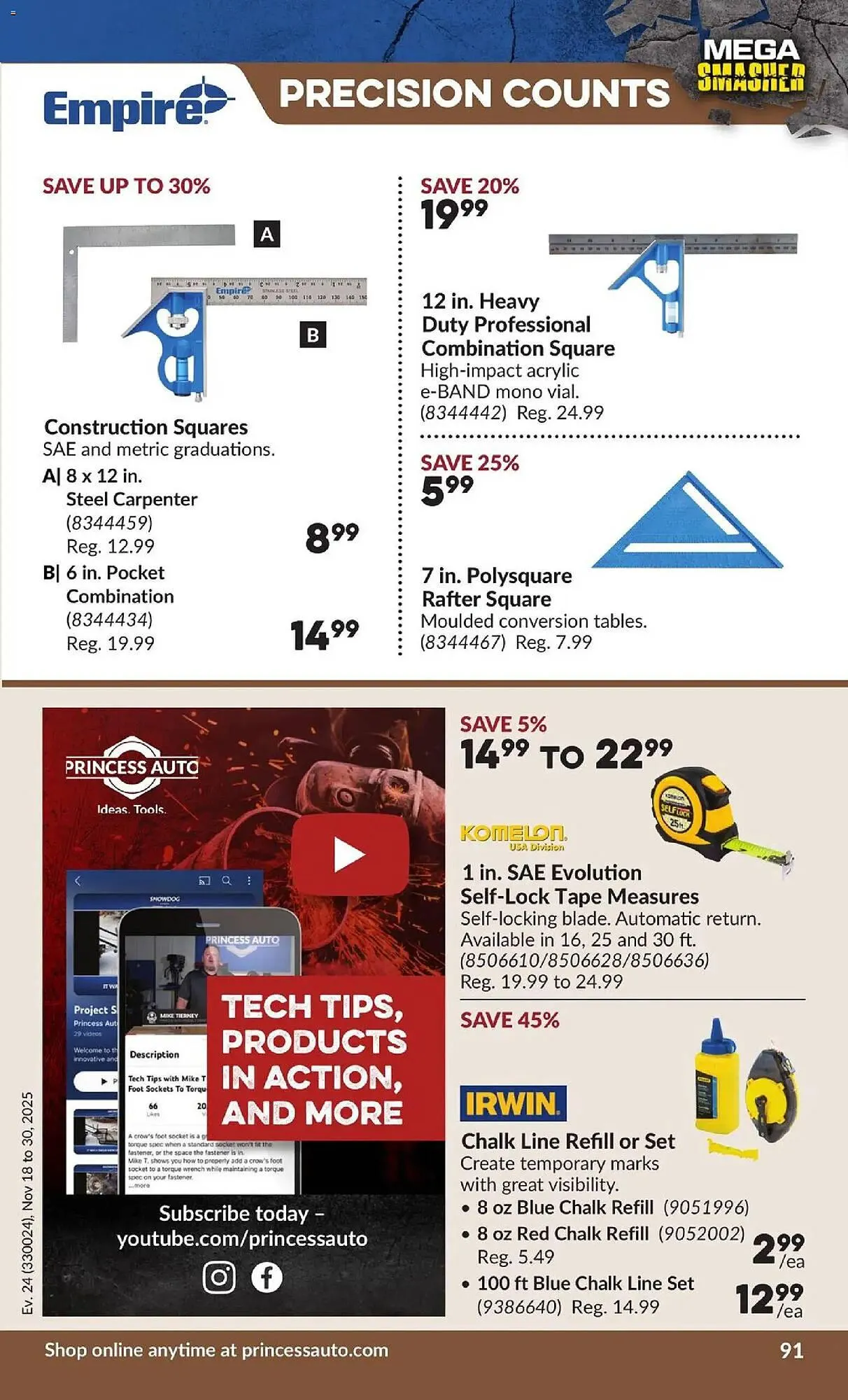 Princess Auto flyer from November 18 to December 1 2025 - flyer page 104
