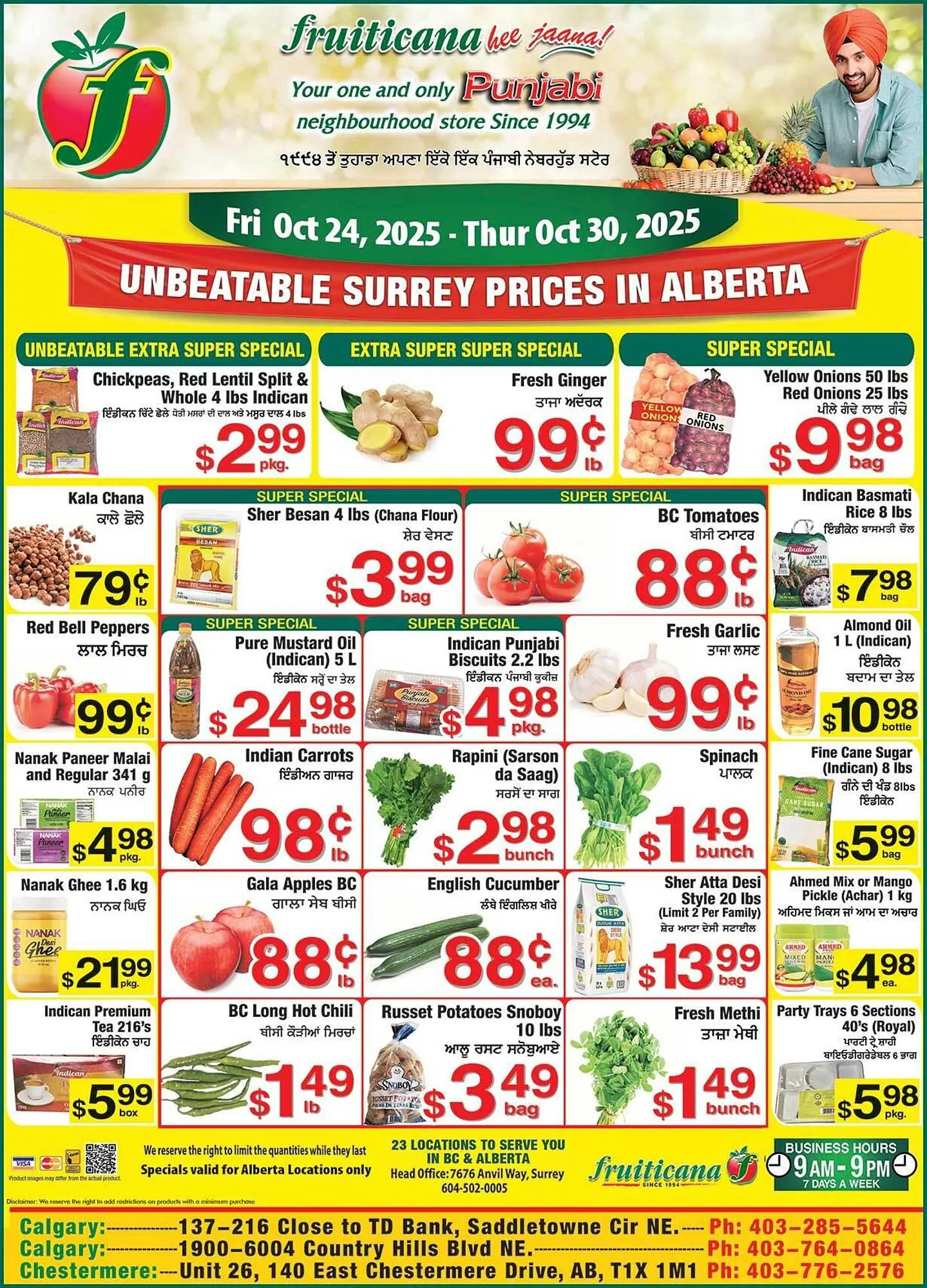 Fruiticana flyer from October 24 to October 30 2025 - flyer page 1