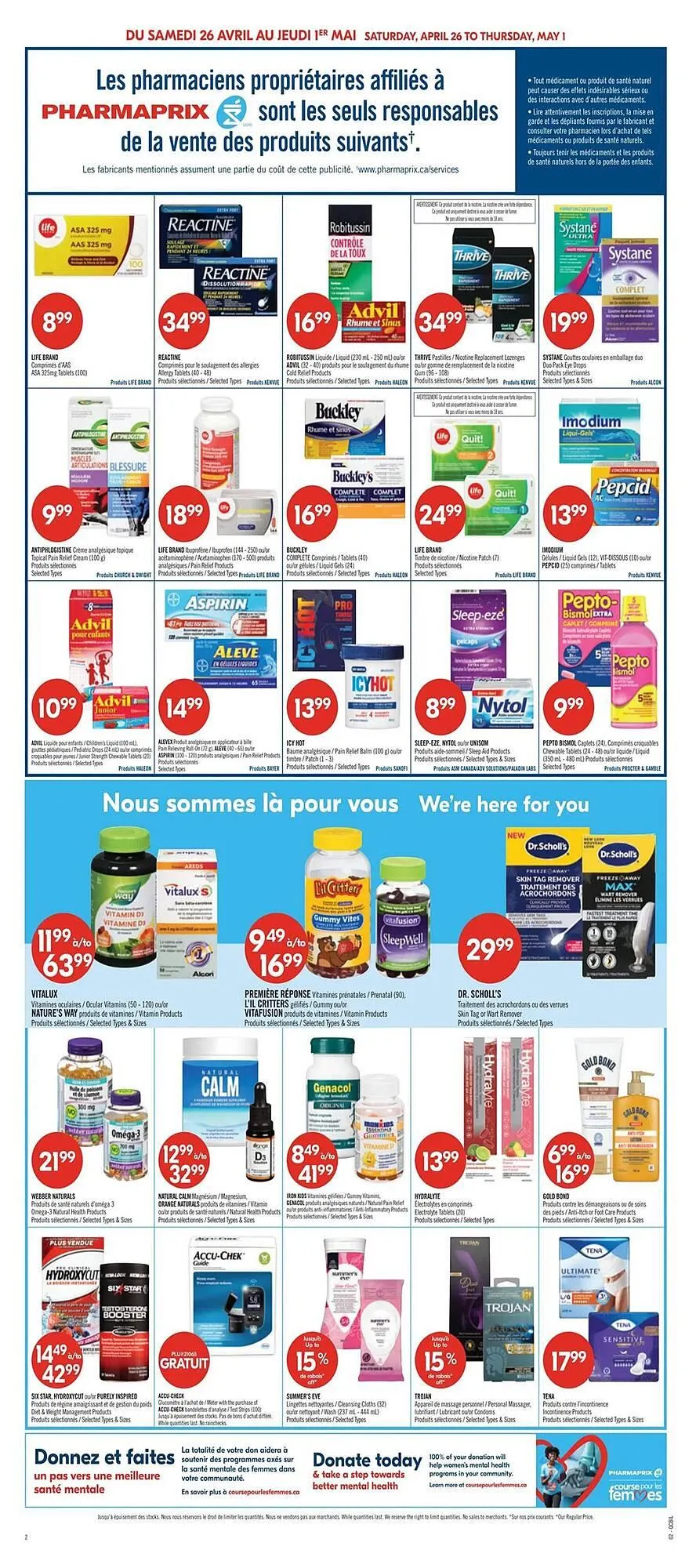Pharmaprix flyer from April 26 to May 1 2025 - flyer page 2