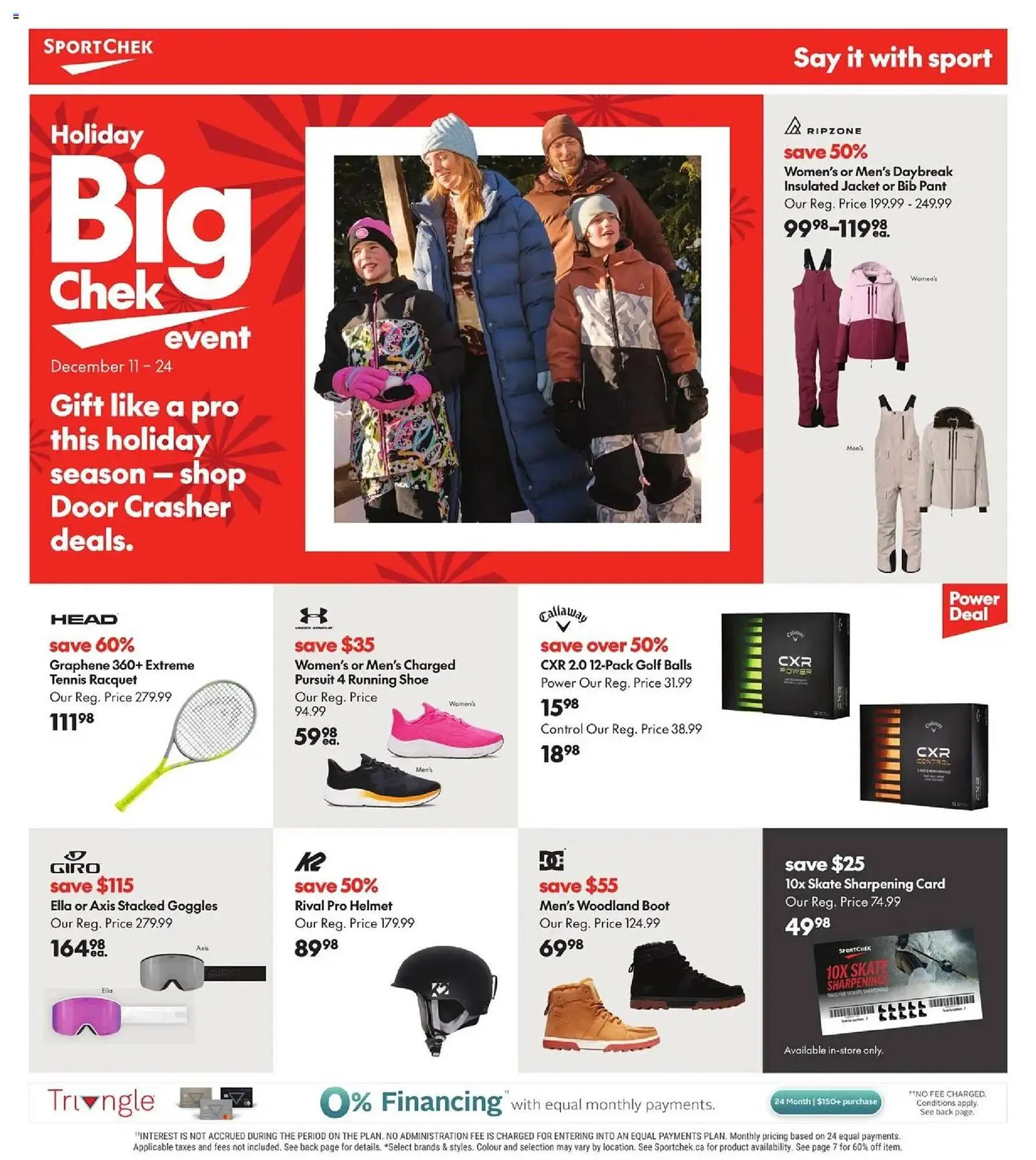 Sport Chek flyer from December 11 to December 25 2025 - flyer page 1