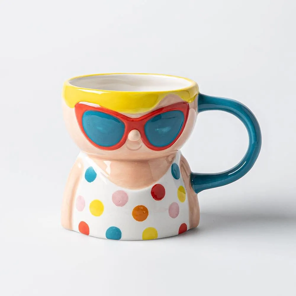 Boston Warehouse Flea Market Shaped 'Summerlady' Mug