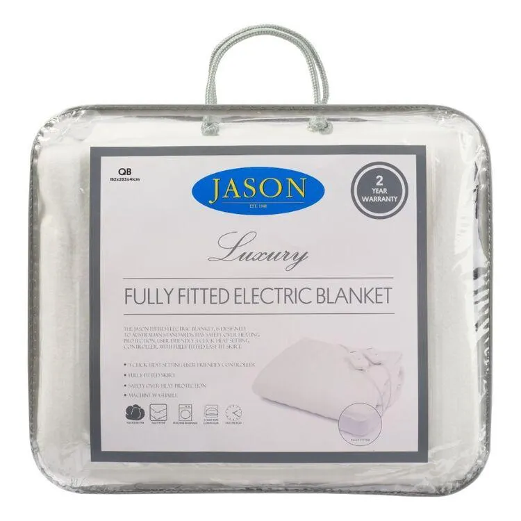 Jason Fully Fitted Electric Blanket White