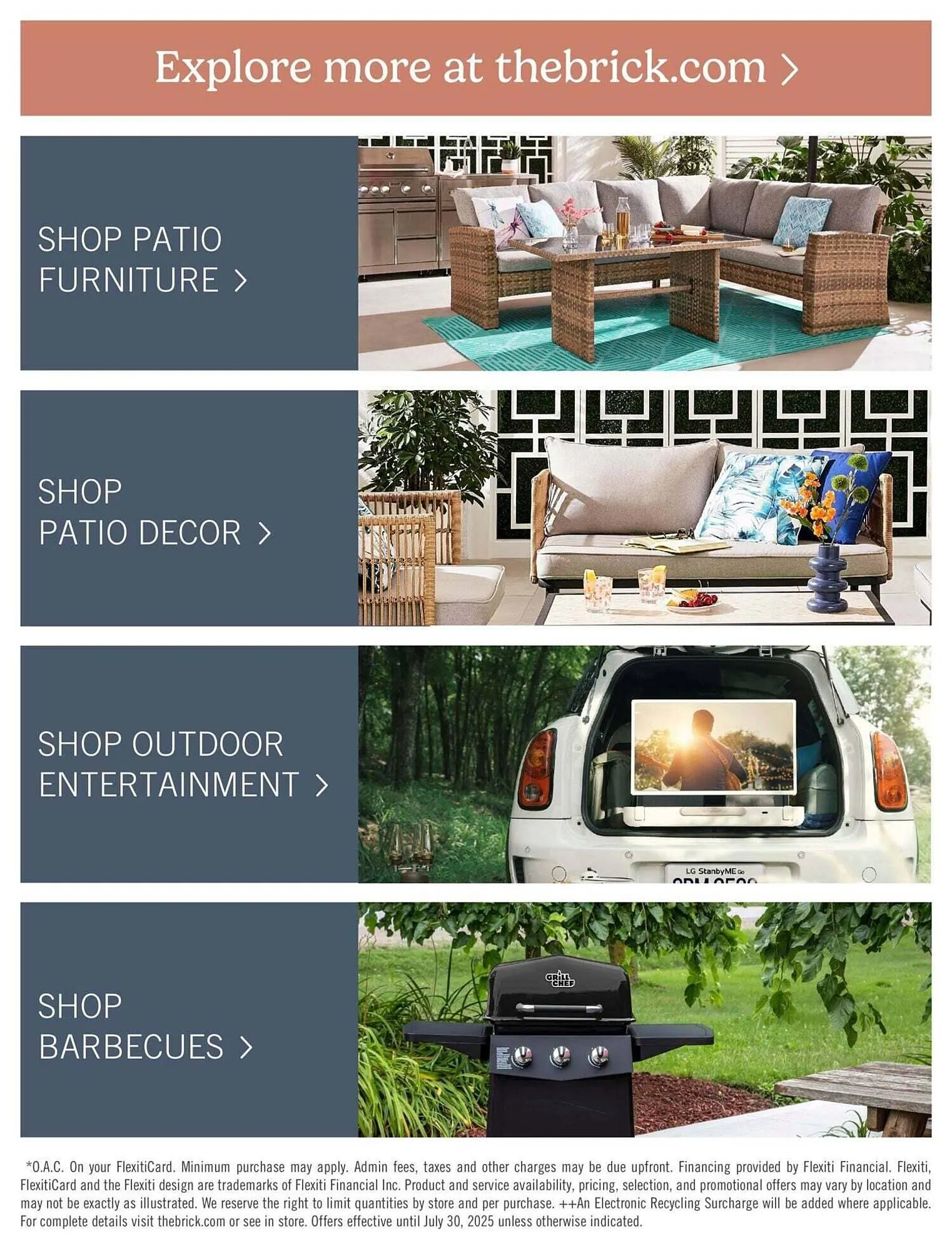 The Brick flyer from April 1 to July 31 2025 - flyer page 15