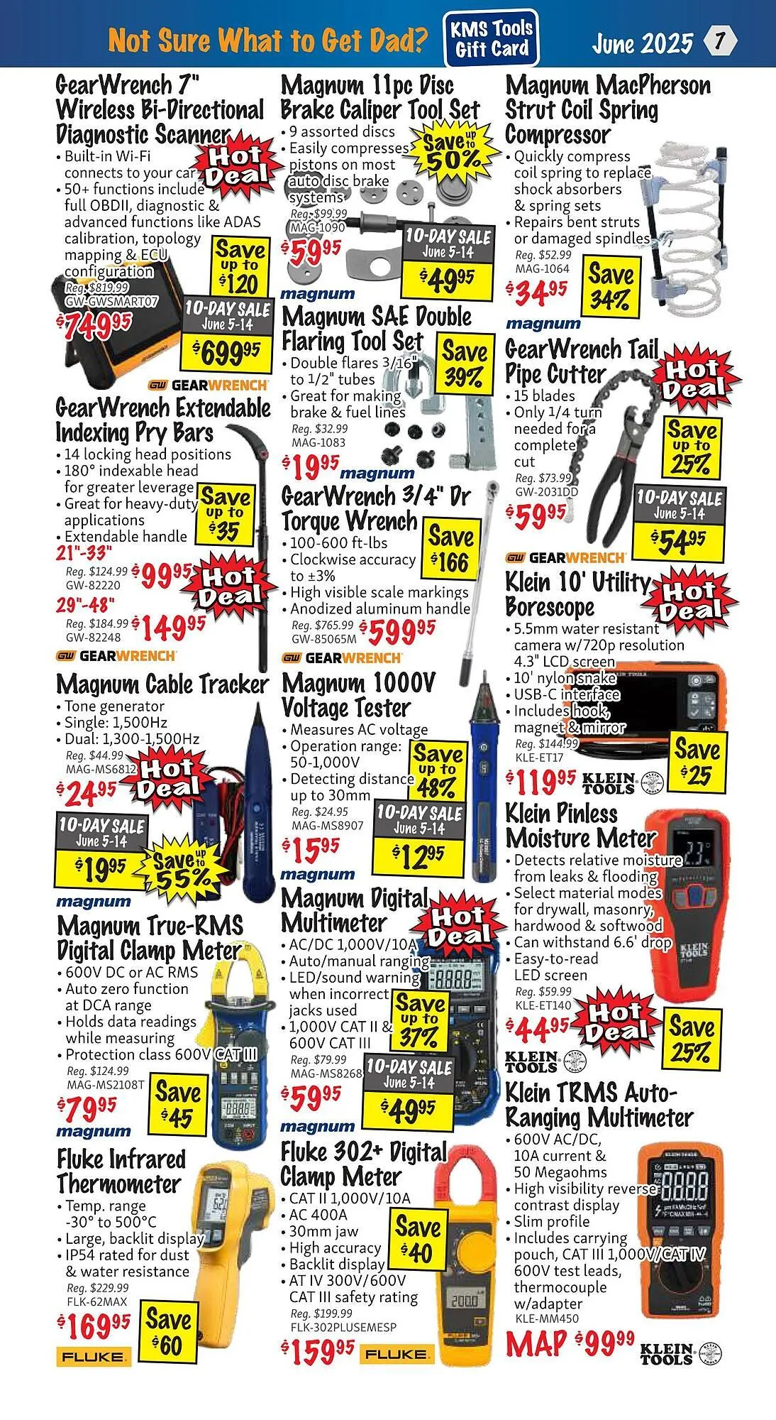 KMS Tools flyer from June 1 to June 30 2025 - flyer page 7