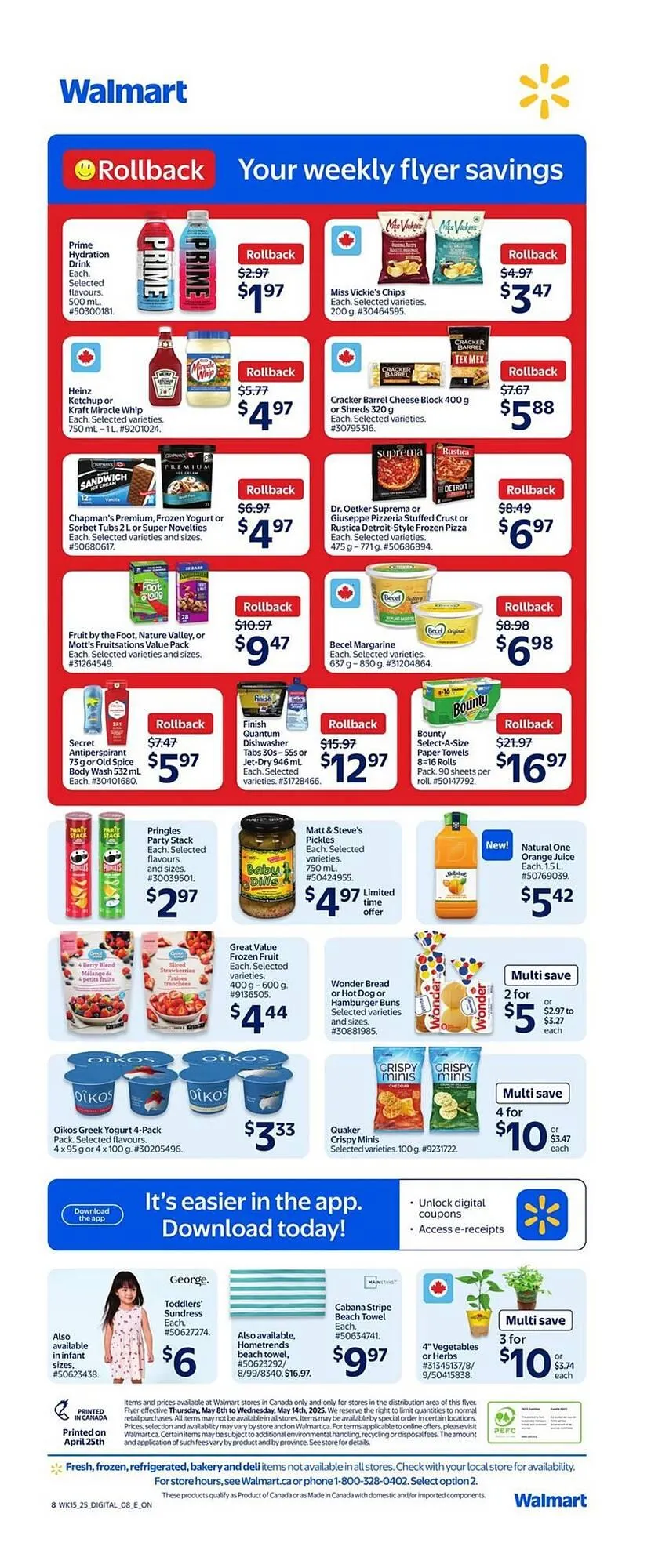Walmart flyer from May 8 to May 14 2025 - flyer page 3