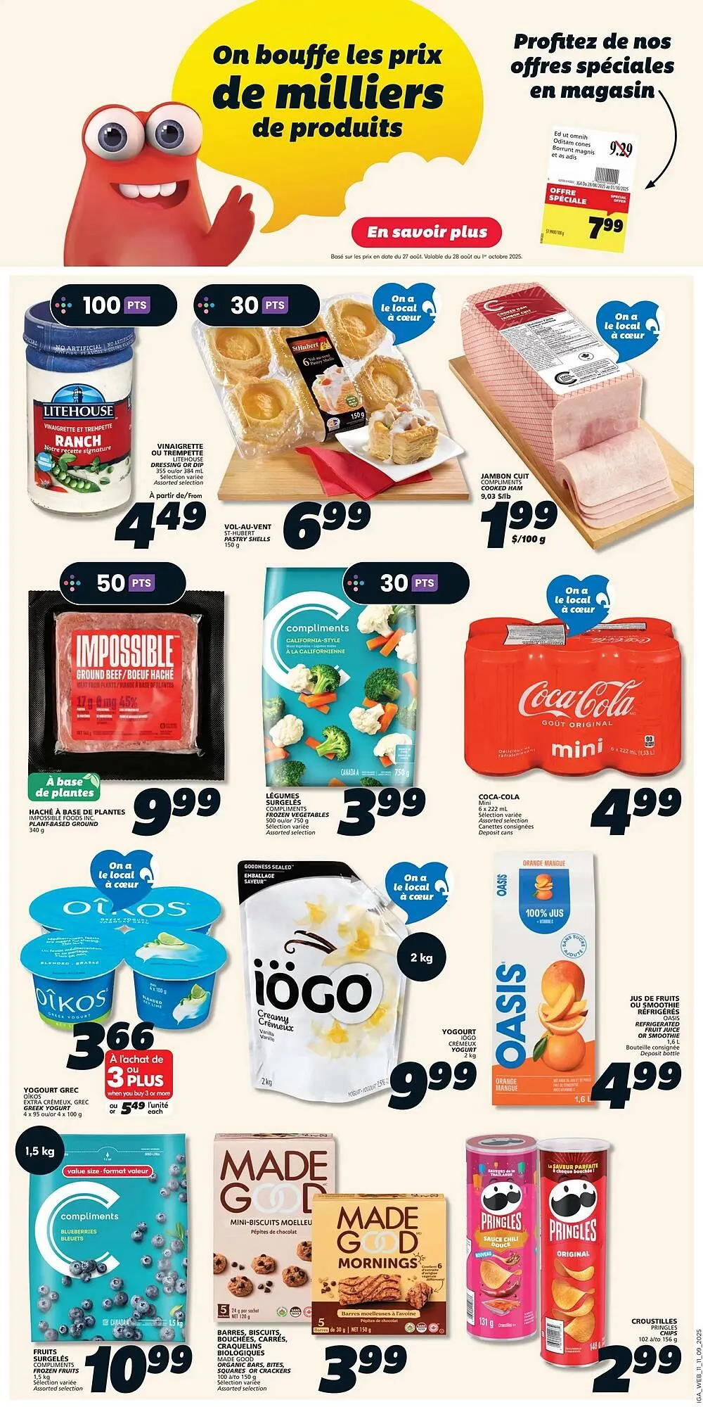IGA flyer from September 11 to September 24 2025 - flyer page 9
