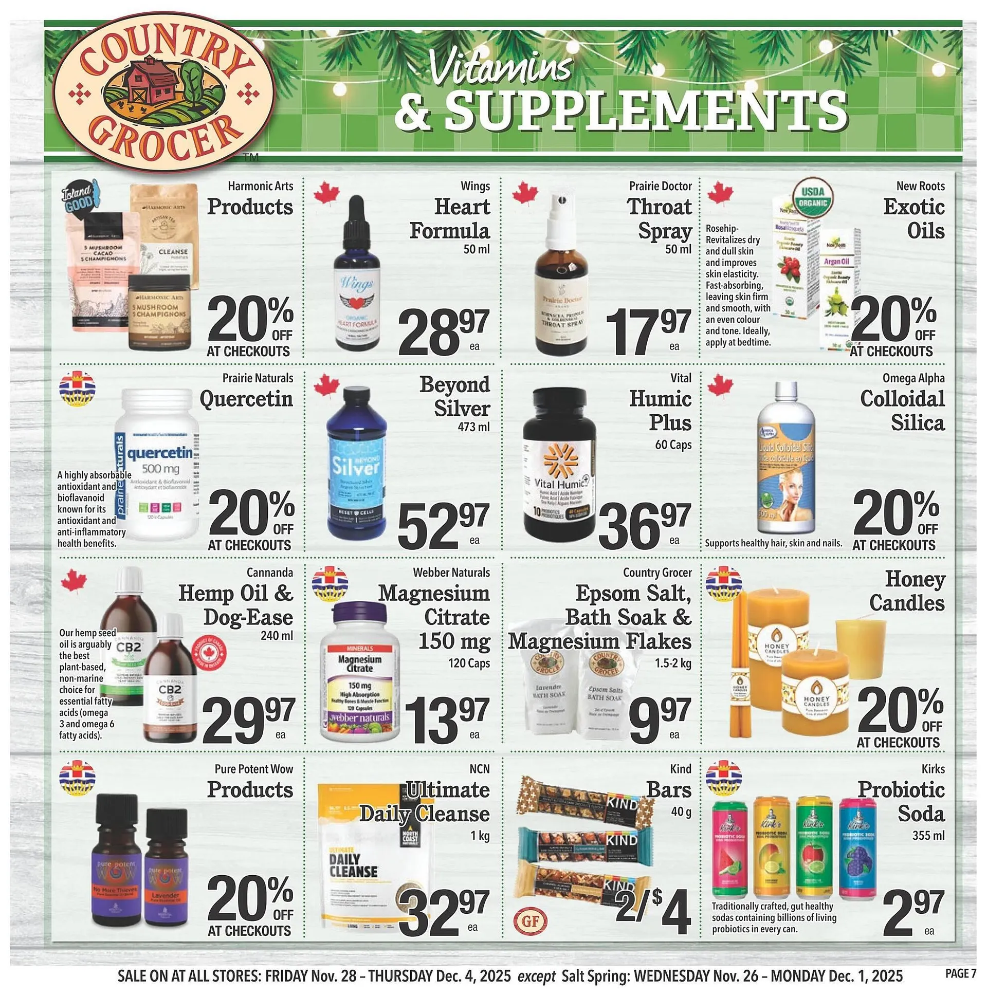Country Grocer flyer from November 27 to December 3 2025 - flyer page 7
