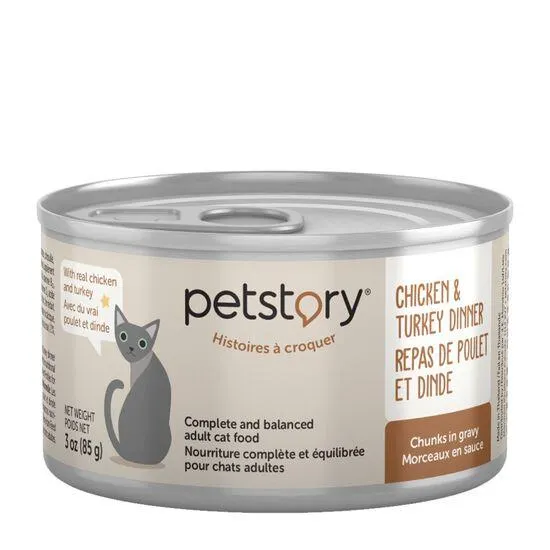 Chicken and Turkey Chunks in Gravy, Wet Cat Food