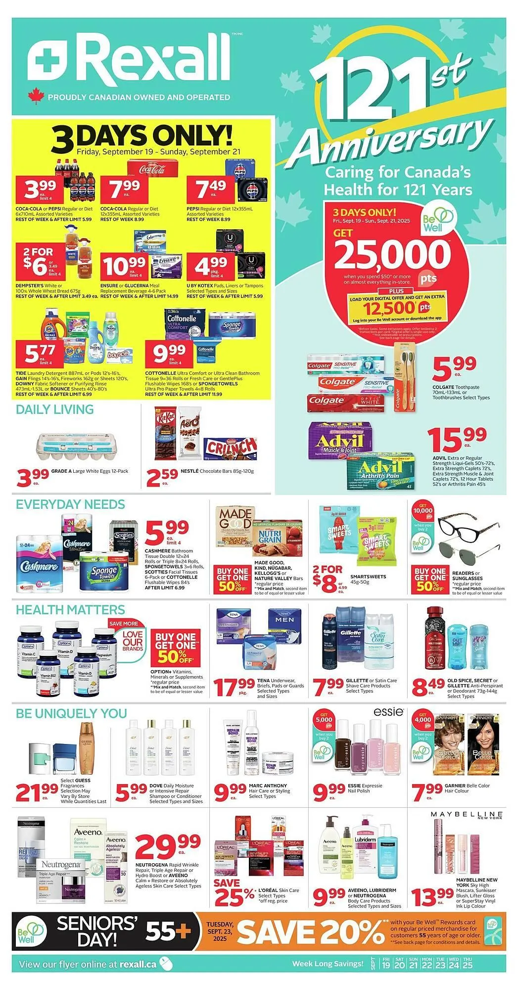 Rexall flyer from September 19 to September 26 2025 - flyer page 1