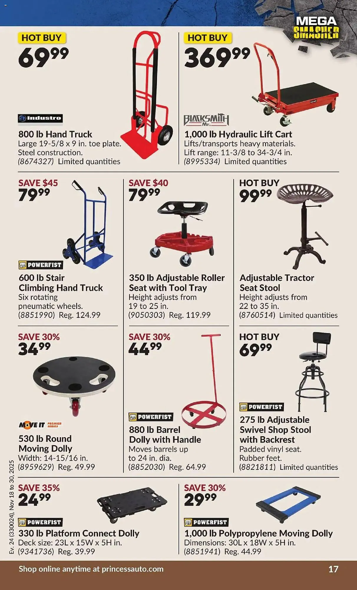 Princess Auto flyer from November 18 to December 1 2025 - flyer page 30