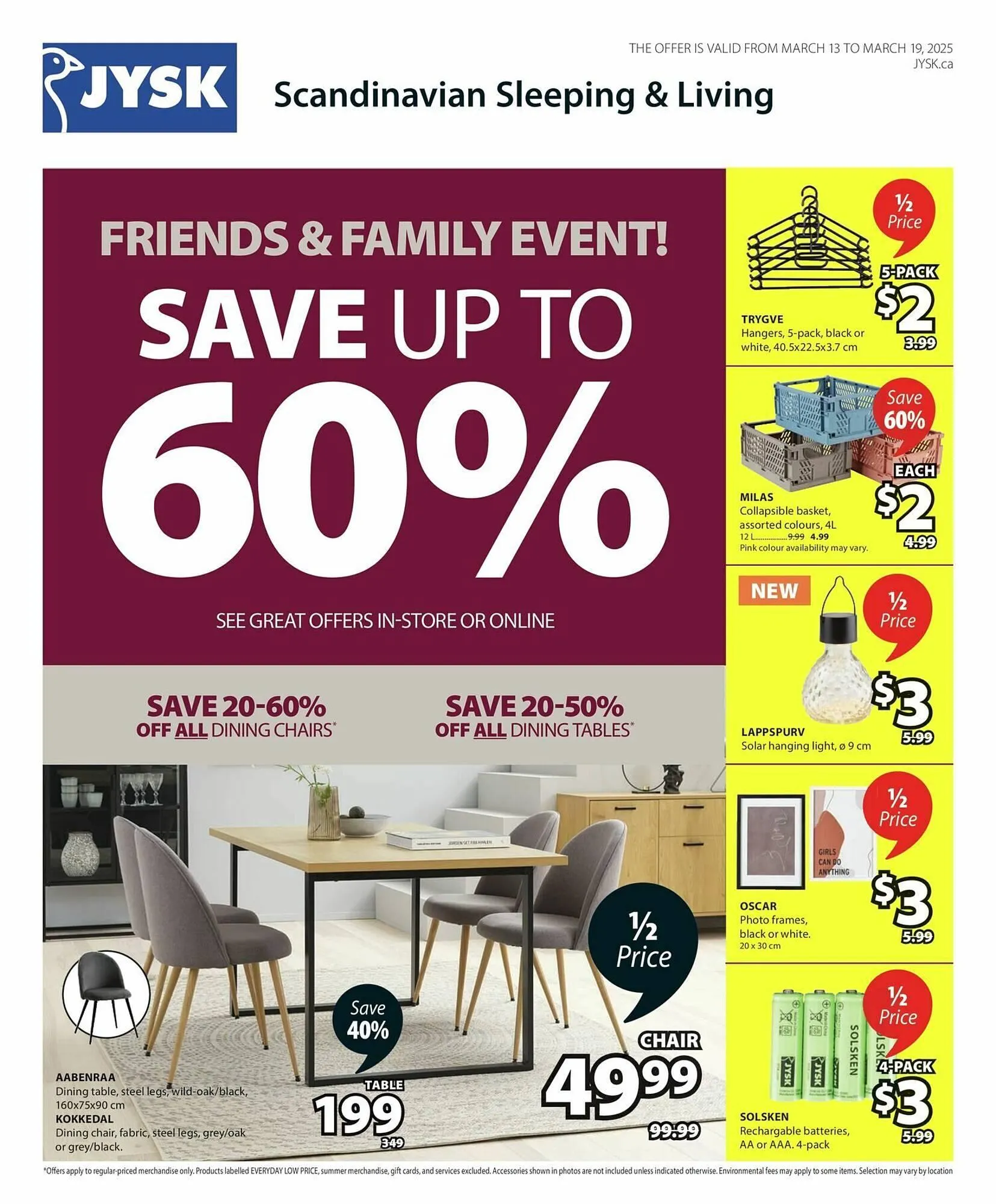 JYSK flyer from March 13 to March 27 2025 - flyer page 1