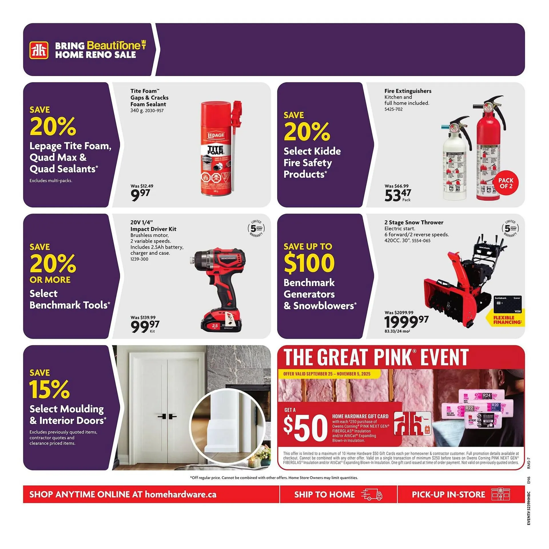 Home Hardware flyer from October 9 to October 16 2025 - flyer page 20