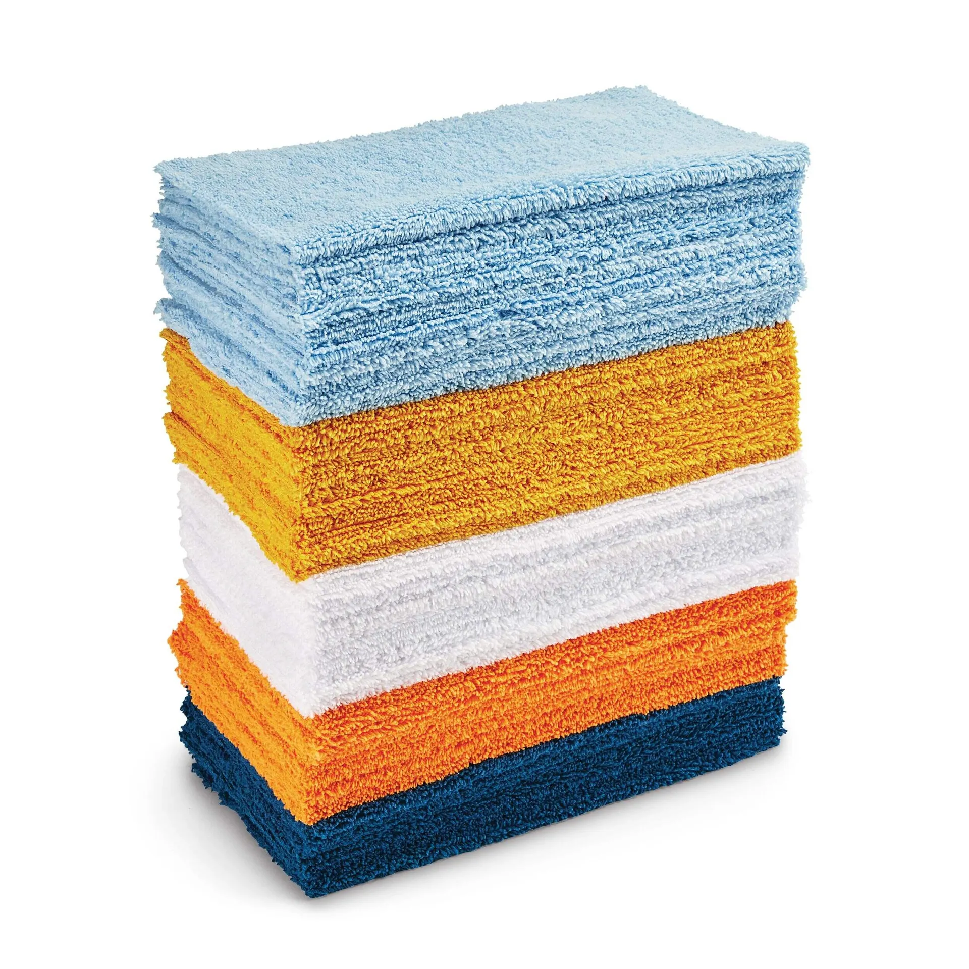 SIMONIZ Microfibre Multi-Purpose Edgeless Towels, 12 x 12-in, Multi-colour, 50-pk
