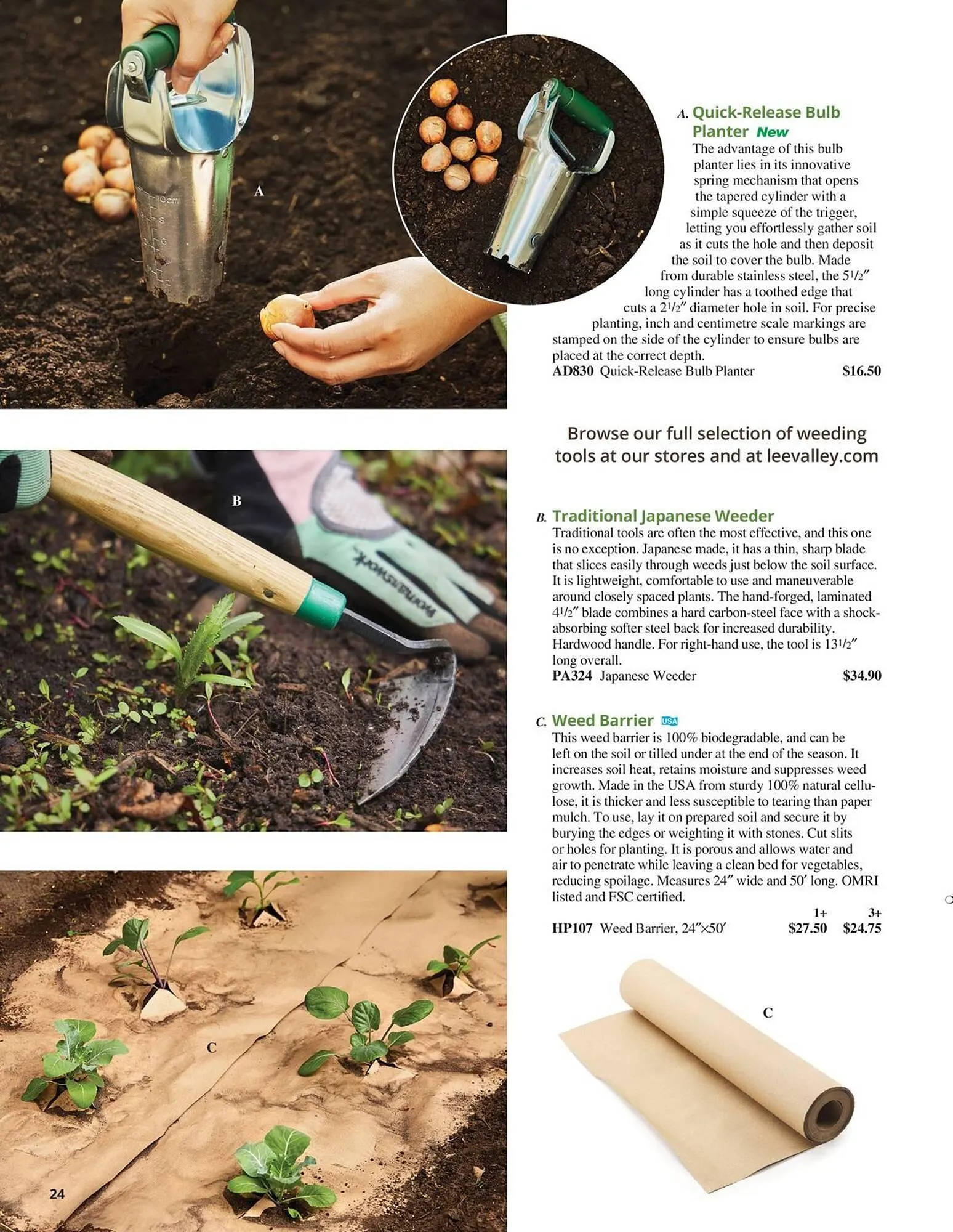 Lee Valley Tools flyer from July 8 to December 31 2025 - flyer page 24