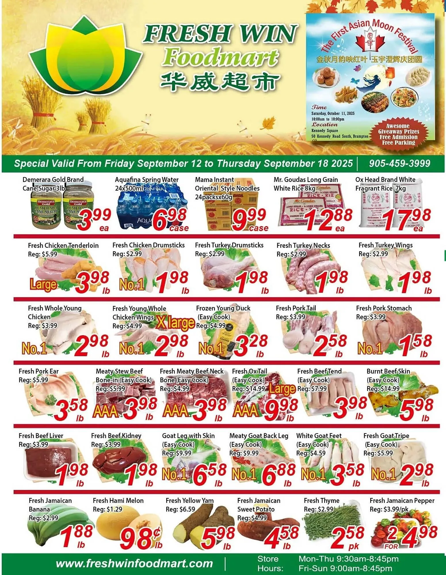 Fresh Win Foodmart flyer from September 12 to September 18 2025 - flyer page 1