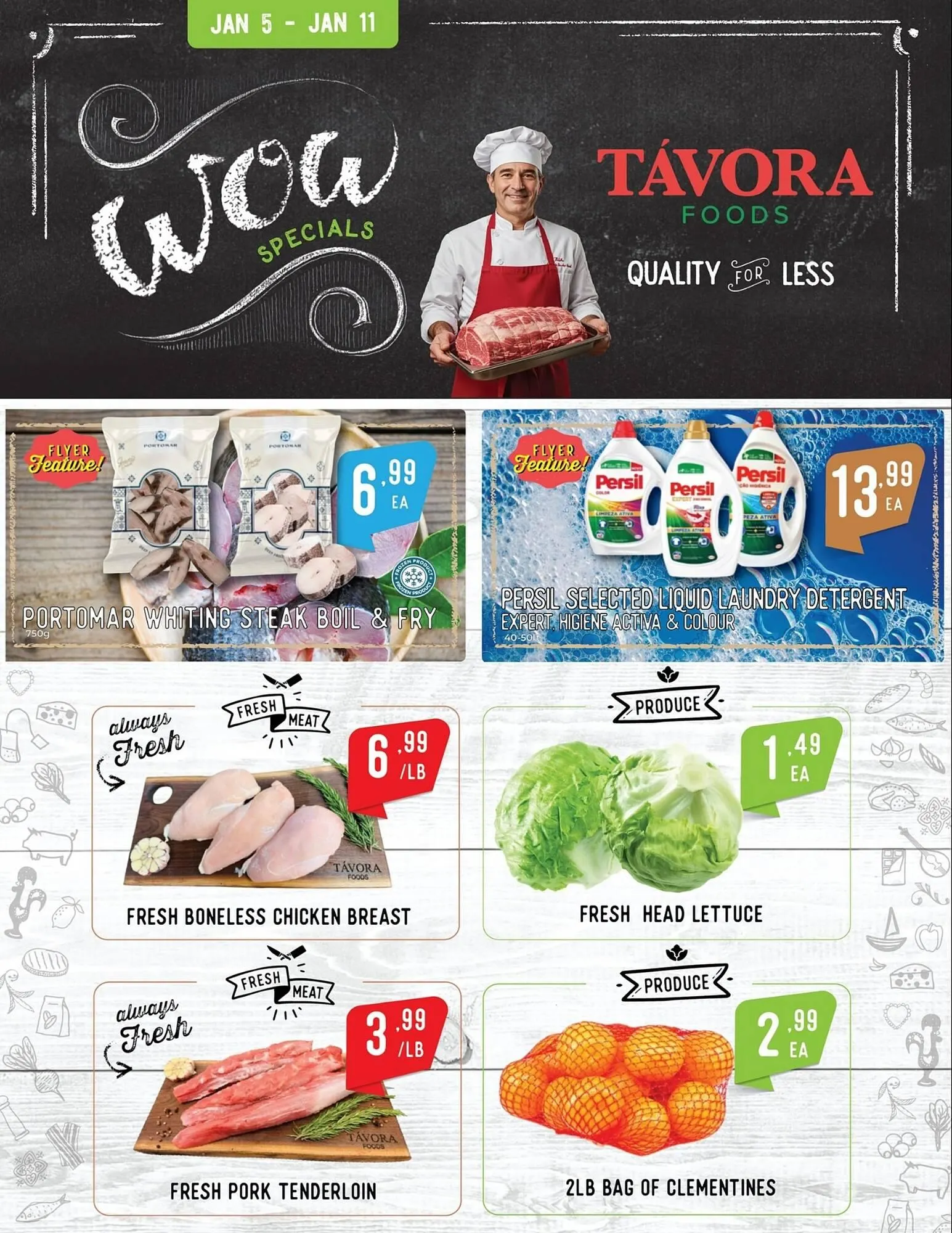 Tavora Foods flyer from January 5 to January 11 2026 - flyer page 1