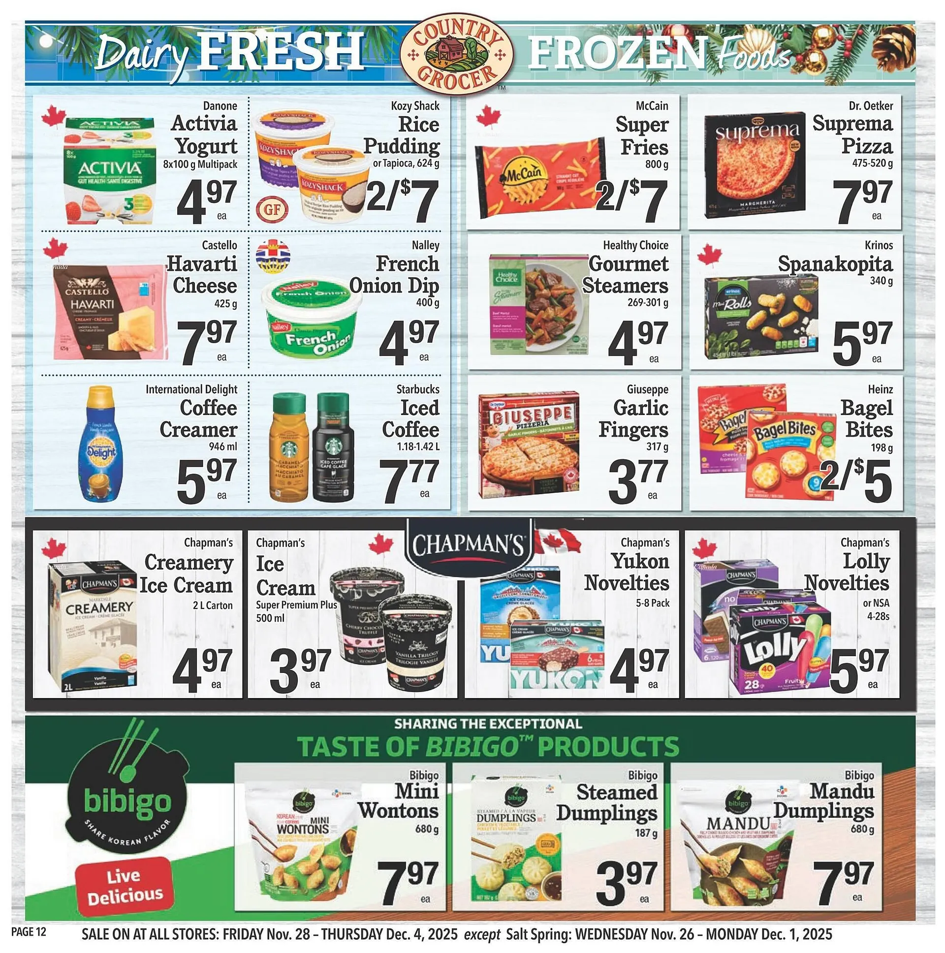 Country Grocer flyer from November 27 to December 3 2025 - flyer page 12