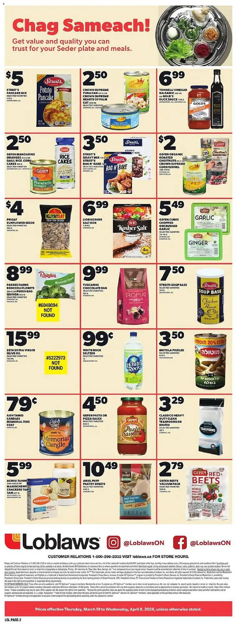 Loblaws flyer from March 19 to April 8 2026 - flyer page 2