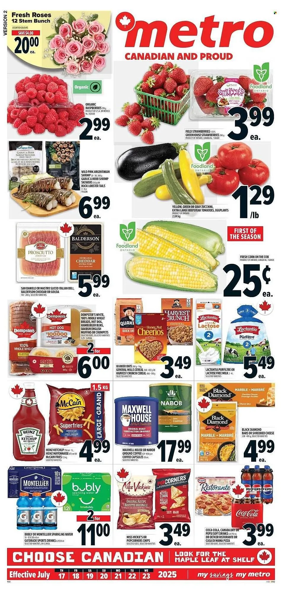 Metro flyer from July 17 to July 23 2025 - flyer page 1