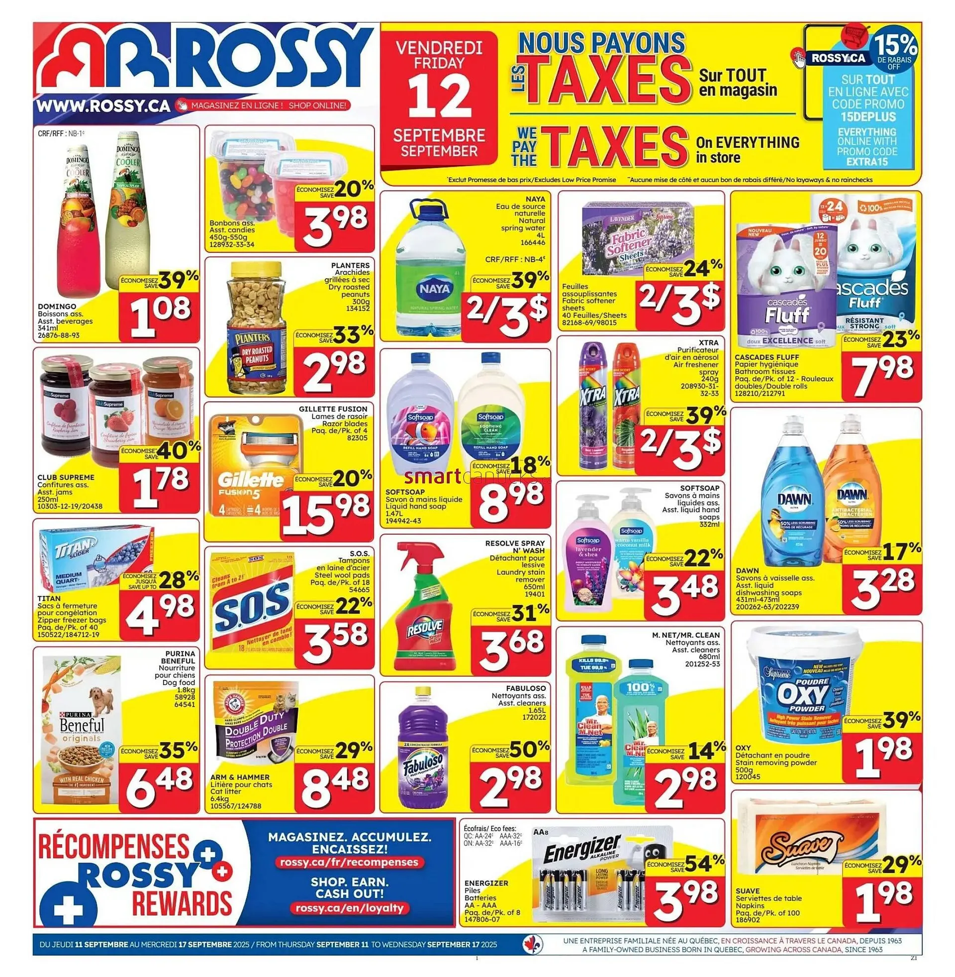 Rossy flyer from September 11 to September 17 2025 - flyer page 1