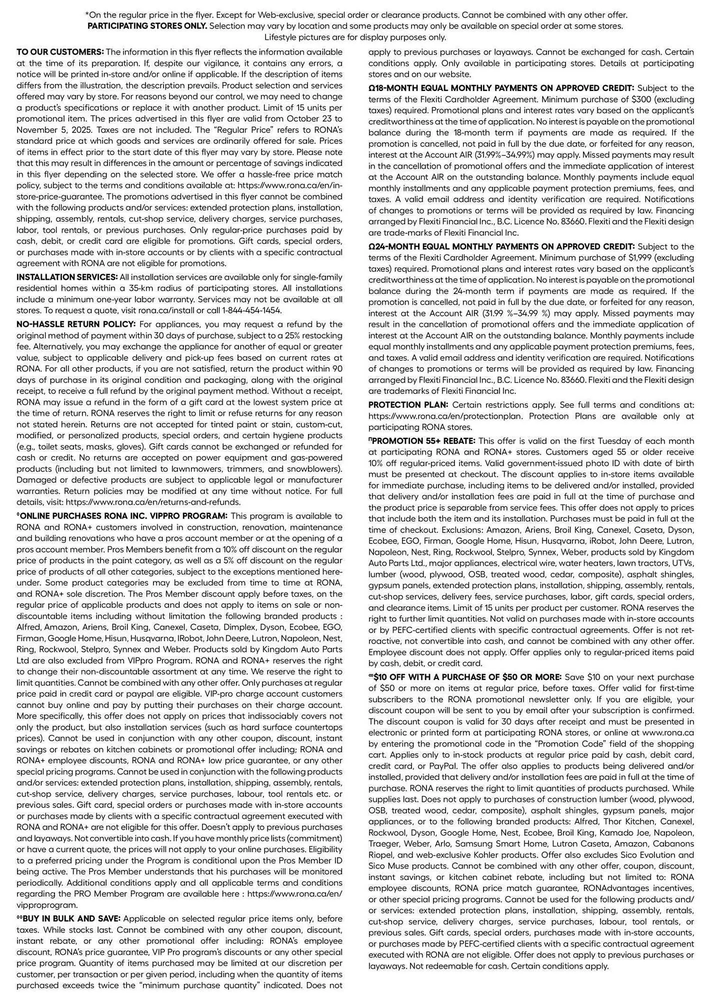 RONA flyer from October 23 to October 30 2025 - flyer page 22