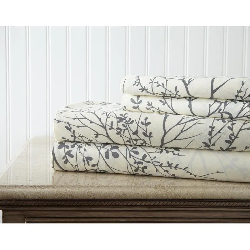 Microfiber Floral Sheet Set