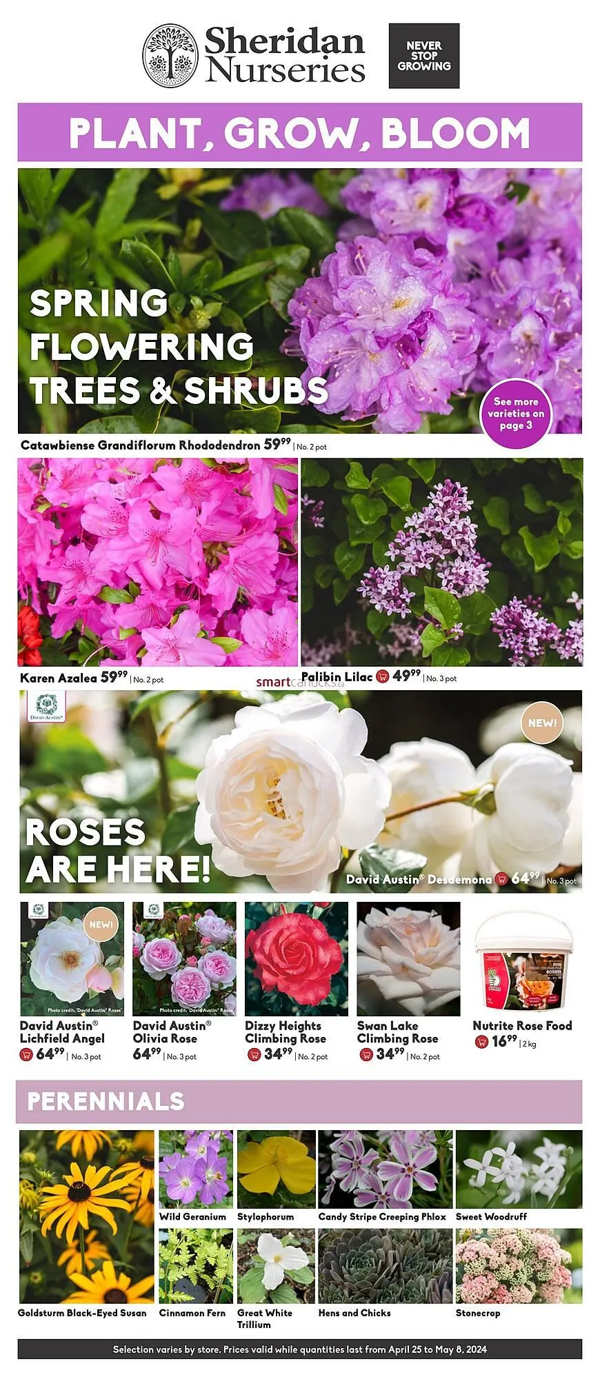 Sheridan Nurseries flyer - 1