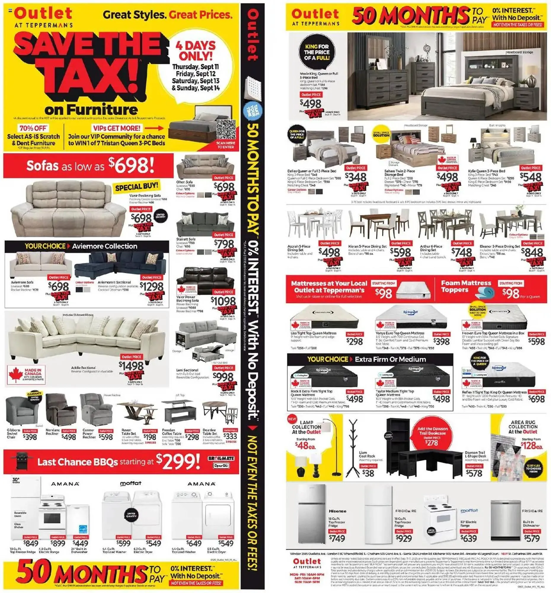 Tepperman's flyer from September 11 to September 18 2025 - flyer page 1