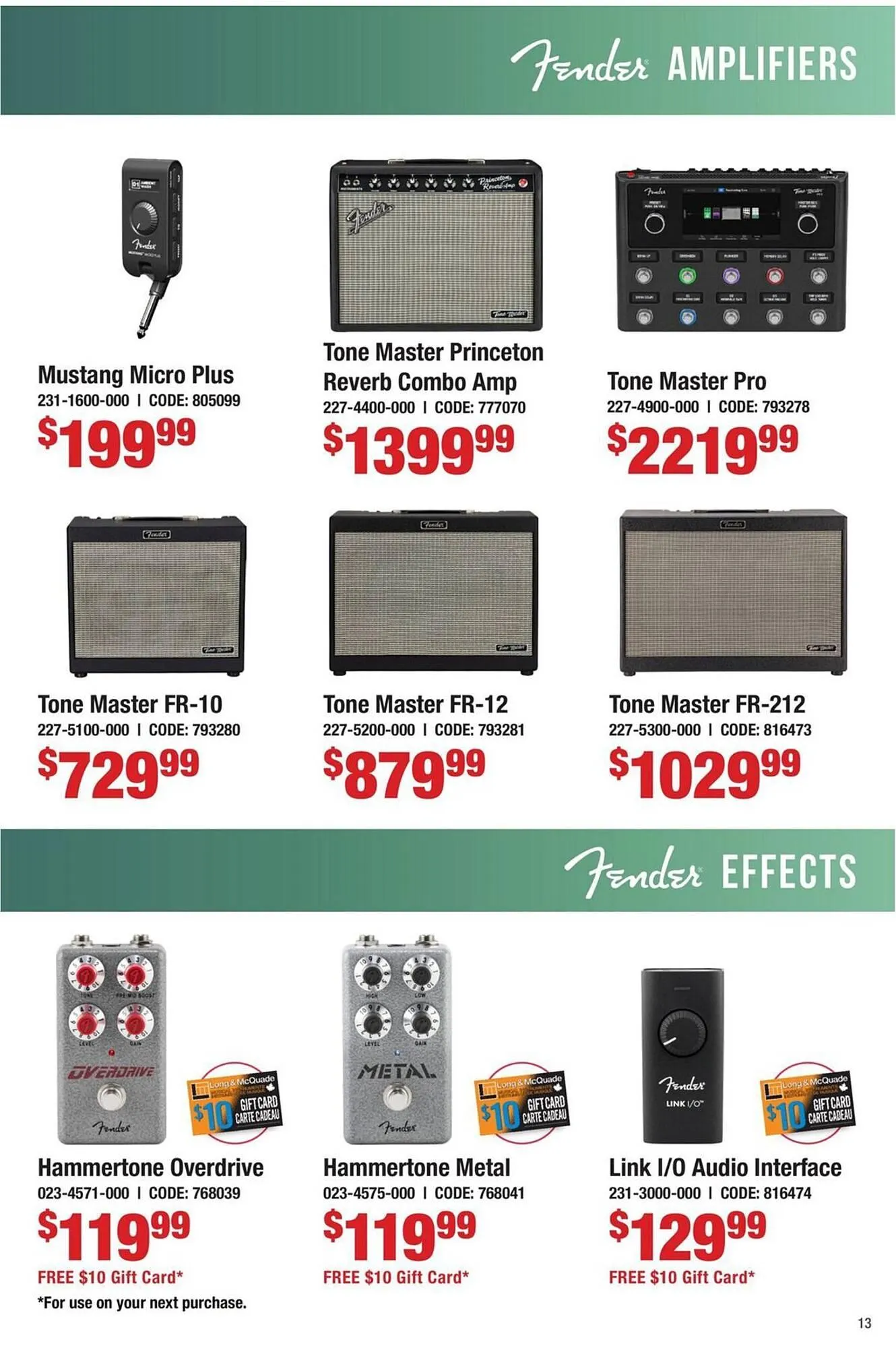 Long & McQuade flyer from August 19 to August 31 2025 - flyer page 13