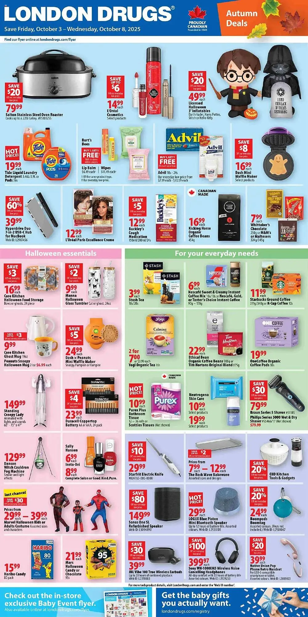 London Drugs flyer from October 3 to October 8 2025 - flyer page 1