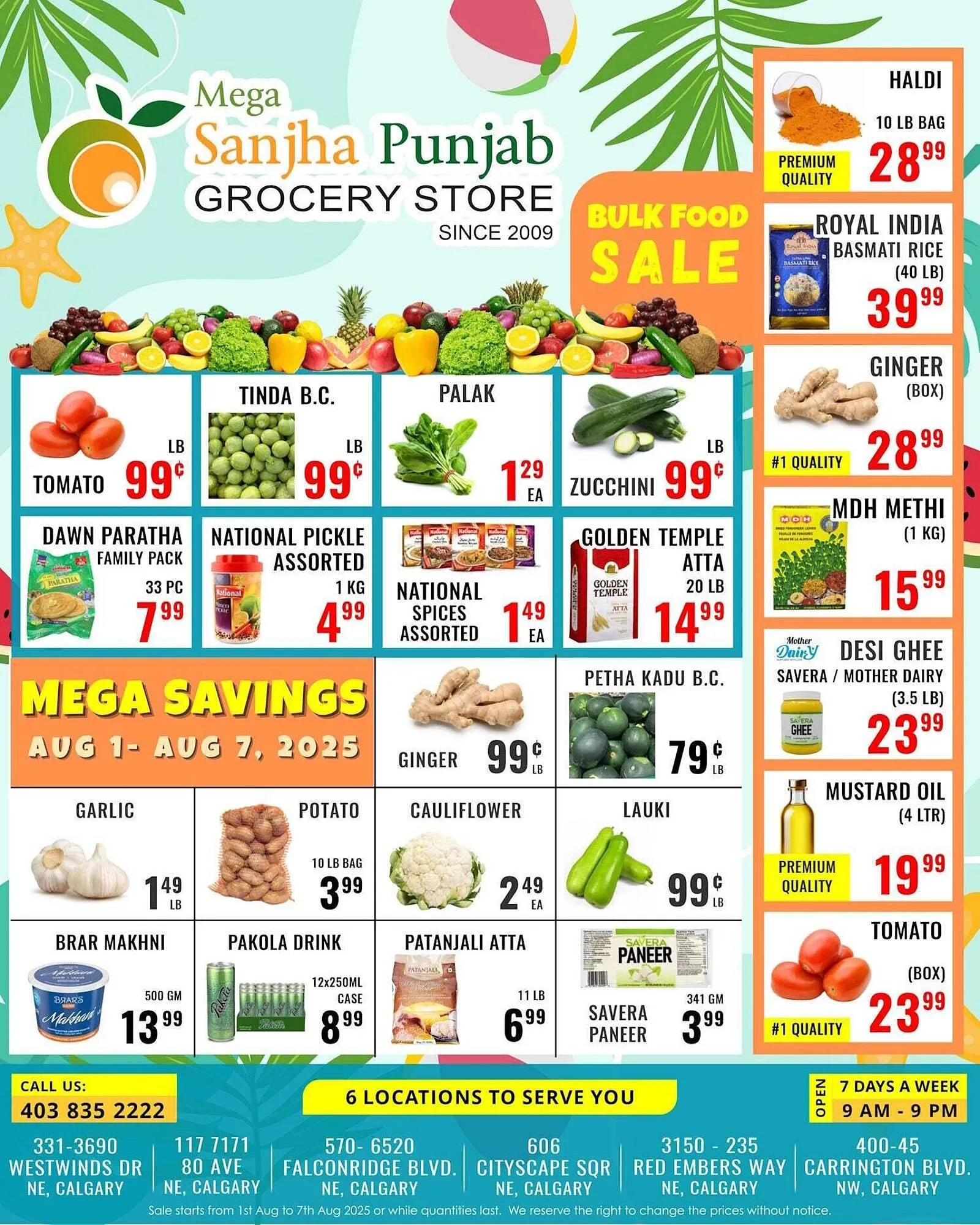 Mega Sanjha Punjab Grocery Store flyer - 1